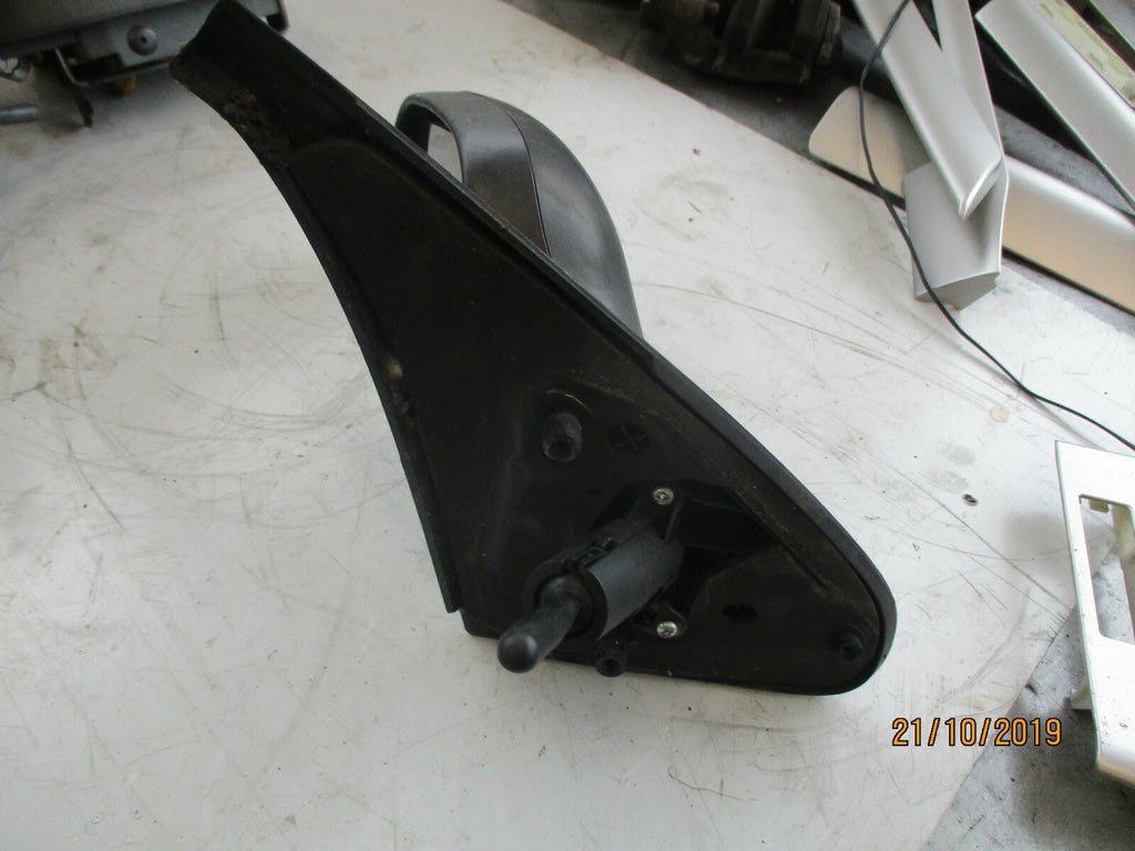 RENAULT CLIO MK2 NS PASSENGER SIDE MANUAL DOOR WING MIRROR BLACK