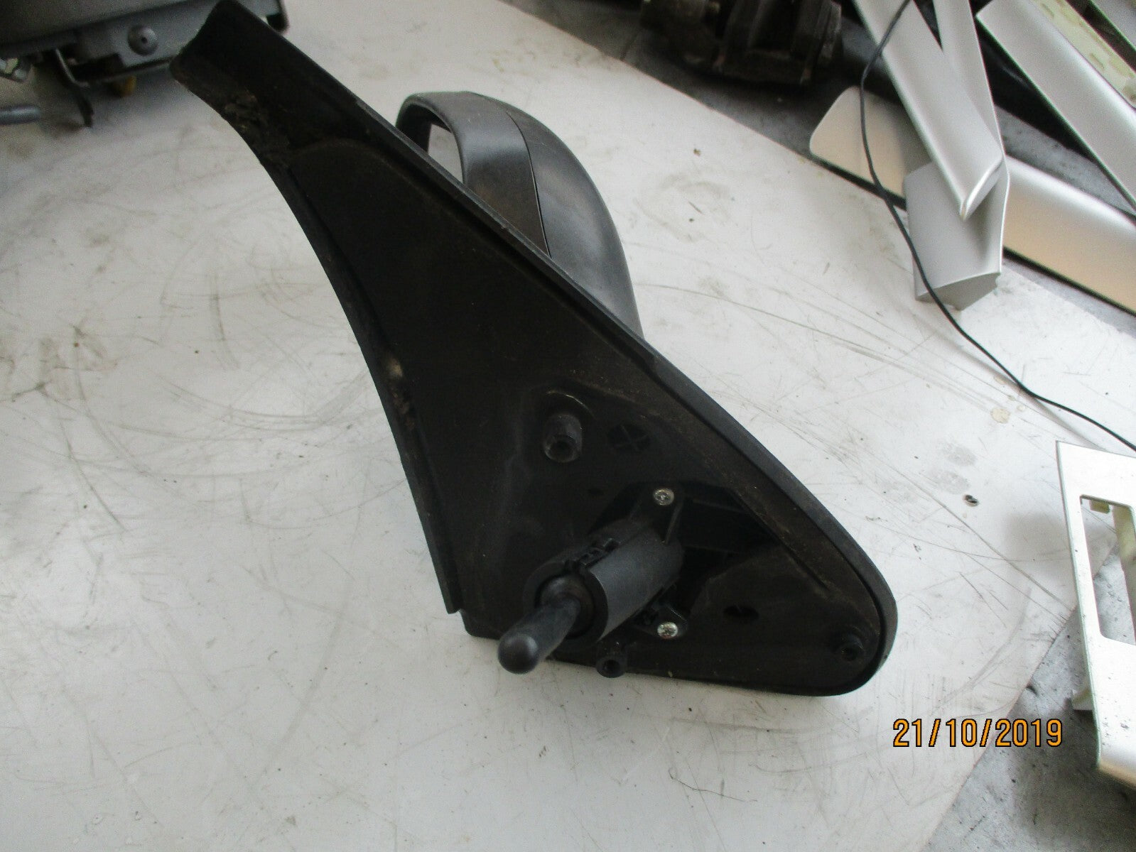 RENAULT CLIO MK2 NS PASSENGER SIDE MANUAL DOOR WING MIRROR BLACK