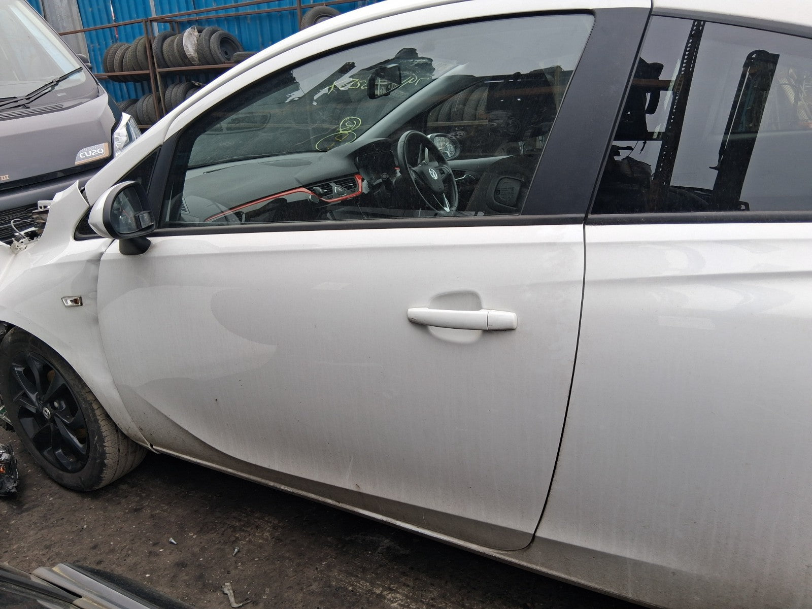 2019 VAUXHALL CORSA E 3 DOOR NS DRIVER SIDE BARE DOOR OLYMPIC WHITE Z40R