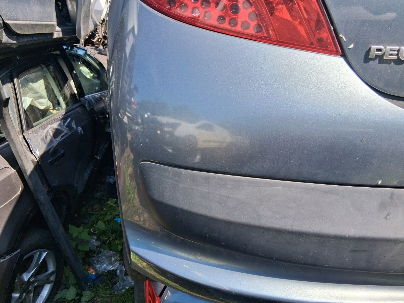 2009 PEUGEOT 207 PRE FACELIFT REAR COMPLETE BUMPER GRIS THORIUM METALLIC KTHC