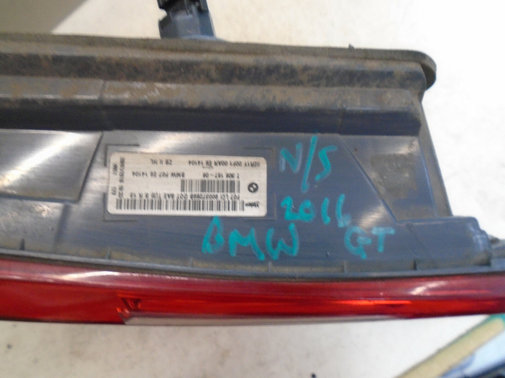 BMW 5 SERIES GRAN TURISMO 5 DOOR NSR PASSENGER SIDE REAR TAIL LIGHT 7306167