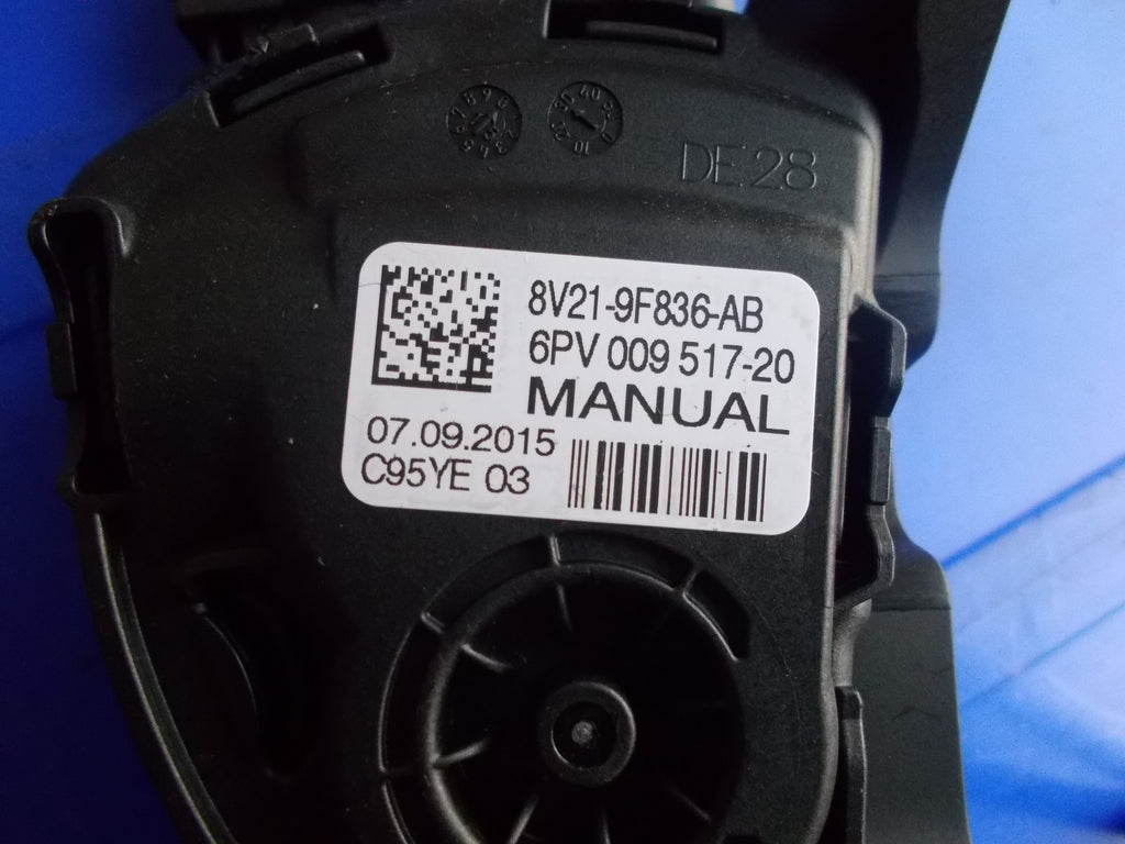2015 FORD FIESTA MK6 ACCELERATOR TROTTLE PEDAL 8V219F836AB