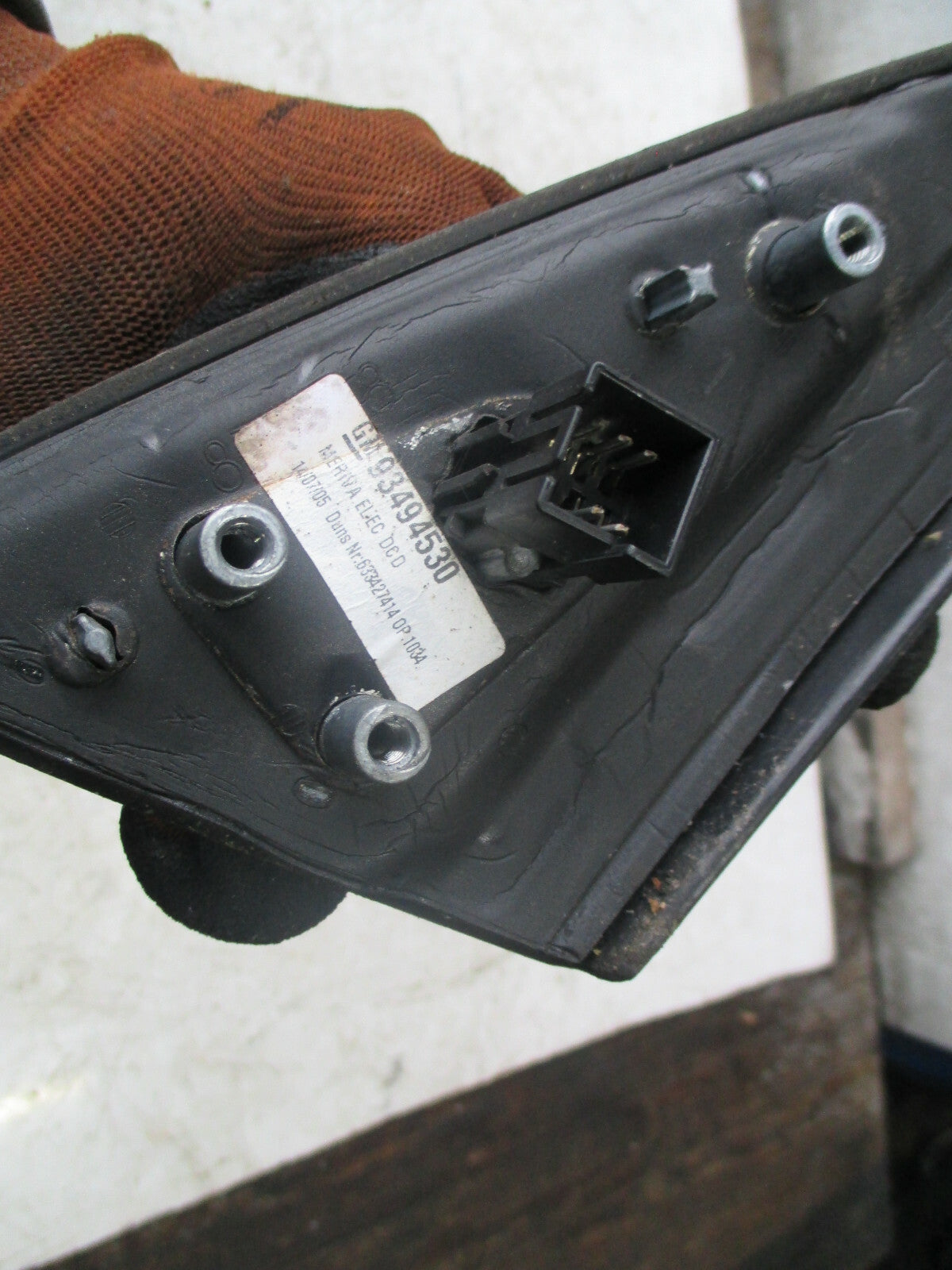 VAUXHALL MERIVA A 2005 OSF DRIVER SIDE FRONT ELECTRIC WING MIRROR