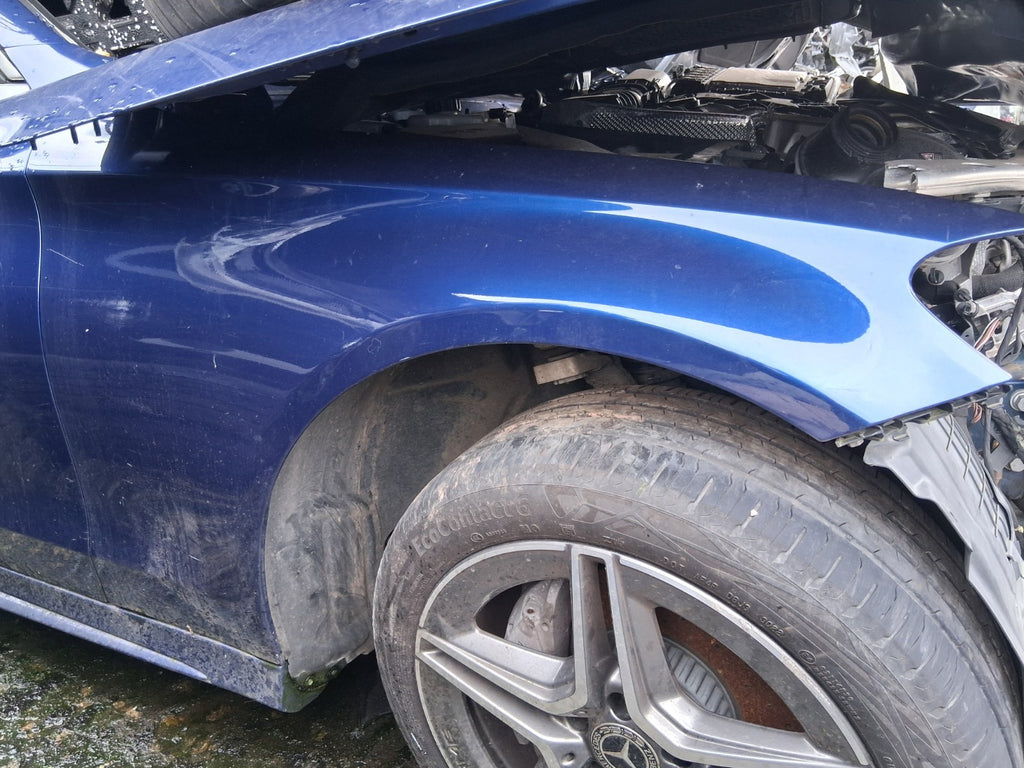 2021 MERCEDES C CLASS C205 COUPE OSF DRIVER SIDE FRONT RIGHT WING PANEL BLUE 896