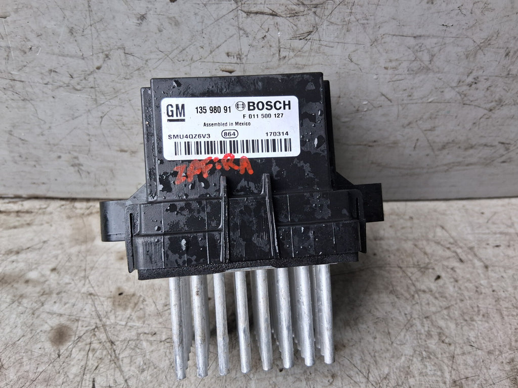 2017 VAUXHALL ZAFIRA C TOURER HEATER BLOWER RESISTOR 13598091