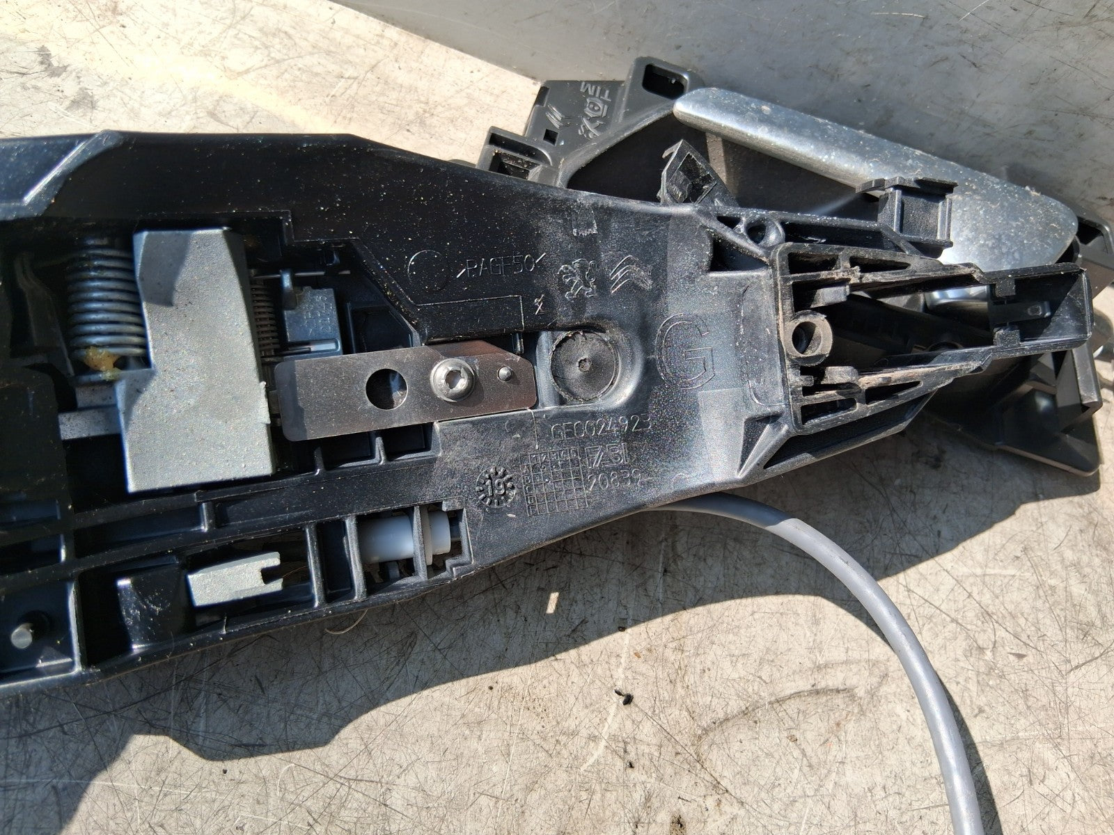 2019 PEUGEOT 5008 MK2 NSR PASSENGER SIDE REAR DOOR LOCK MECHANISM