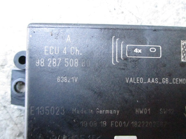 2019 CITROEN C4 CACTUS PARKING DISTANCE CONTROL MODULE 9828750880