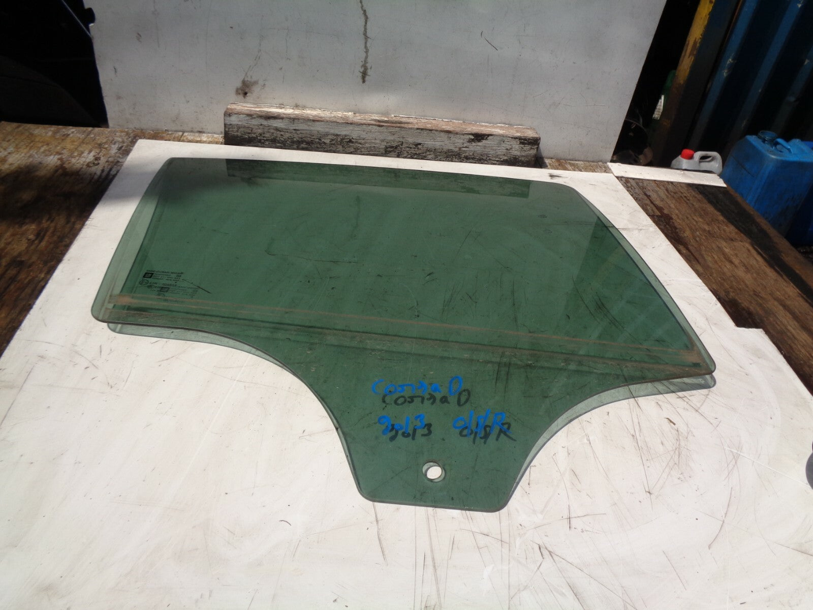 VAUXHALL CORSA D 2013 1.3 CDTI DIESEL OFF SIDE REAR WINDOW GLASS