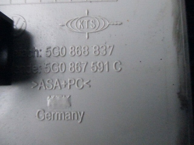 2013 VW GOLF MK7 INTERIOR ROOF READING LIGHT 5G0868837Y20
