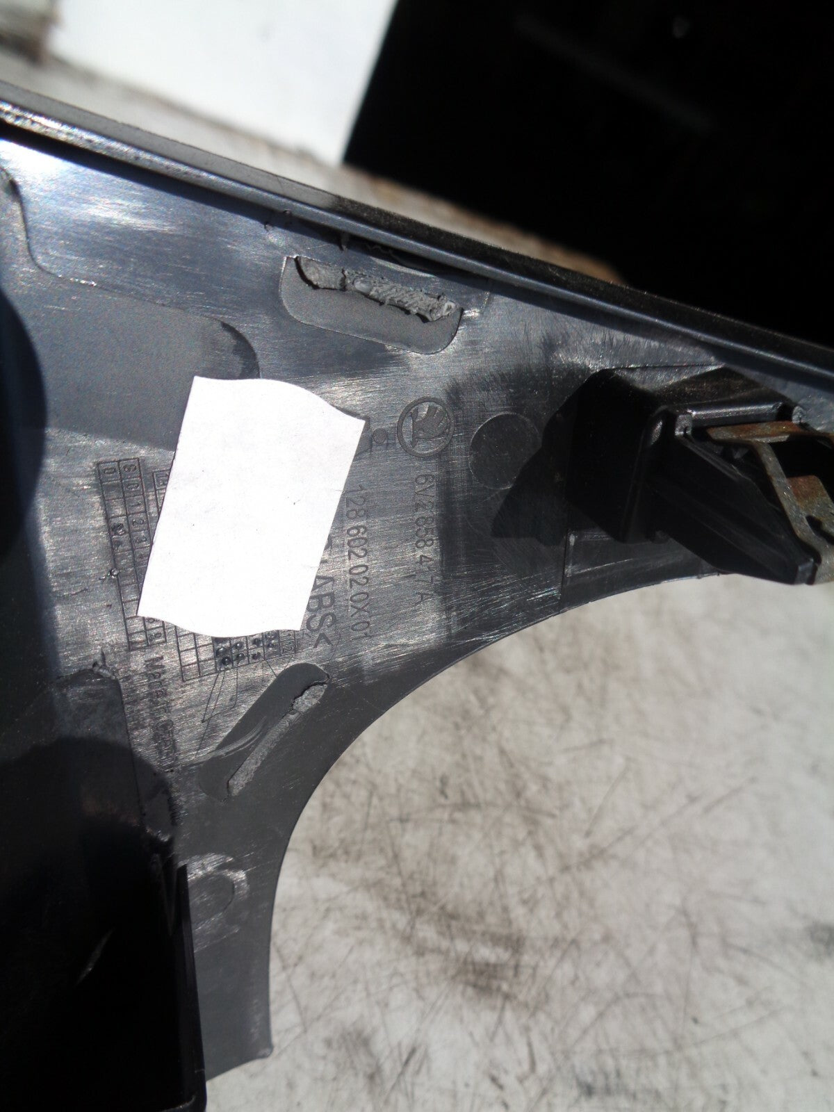SKODA FABIA 2018 MK3 NJ PETROL 1.0 TSI RIGHT DASHBOARD TRIM PANEL 6V2858417A