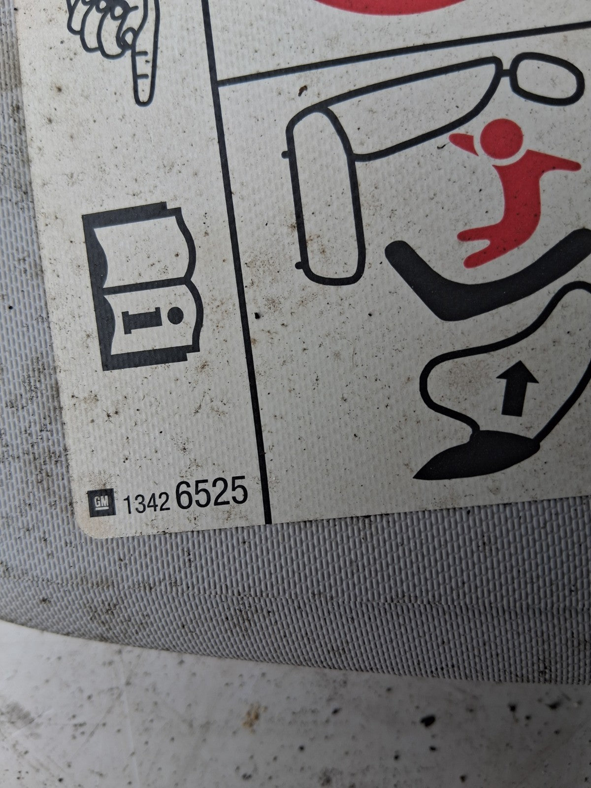 2015 VAUXHALL ADAM SUN VISOR