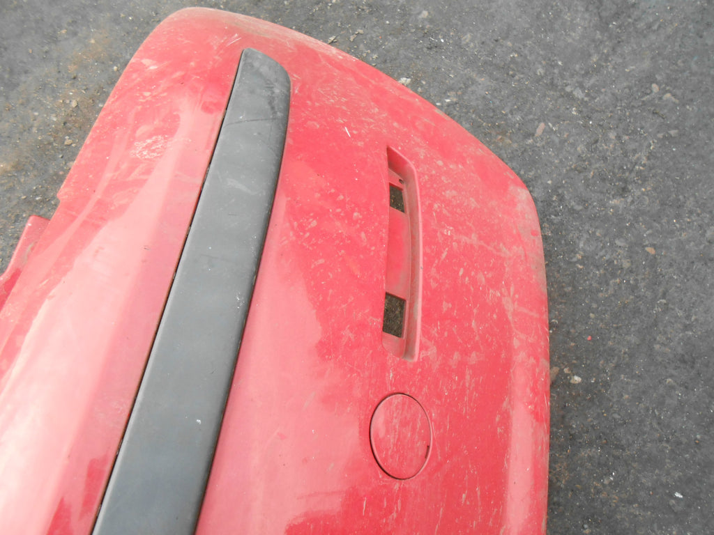 FIAT PUNTO MK2 2004 FACELIFT REAR BACK PLASTIC BUMPER RED