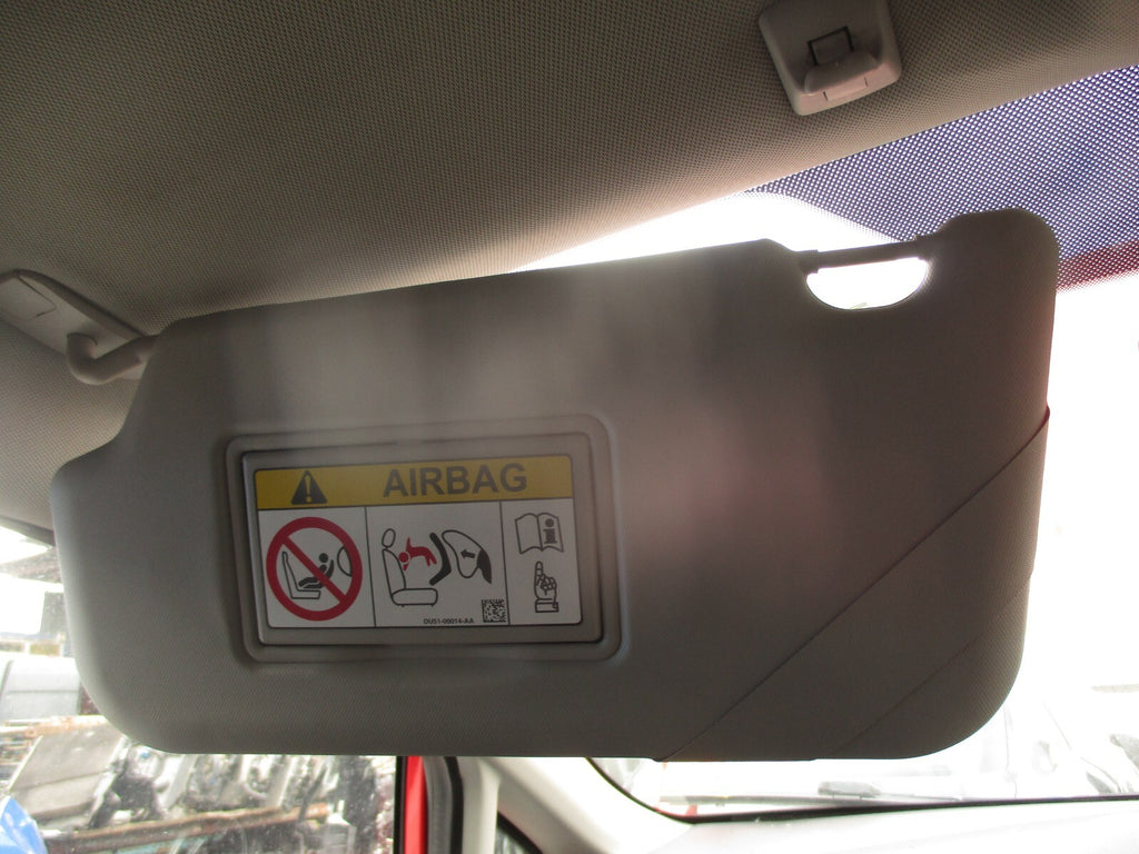 2017 FORD FIESTA MK7 NSF PASSENGER SIDE FRONT LEFT SUN VISOR