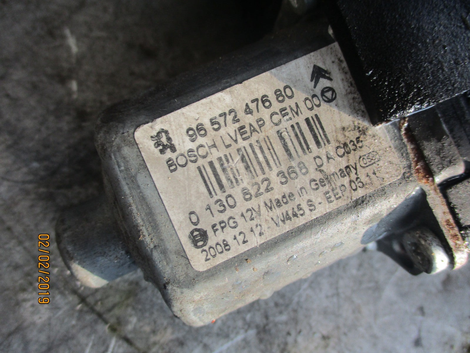 PEUGEOT 308 2008 NSF PASSENGER SIDE FRONT REGULATOR 9657247680