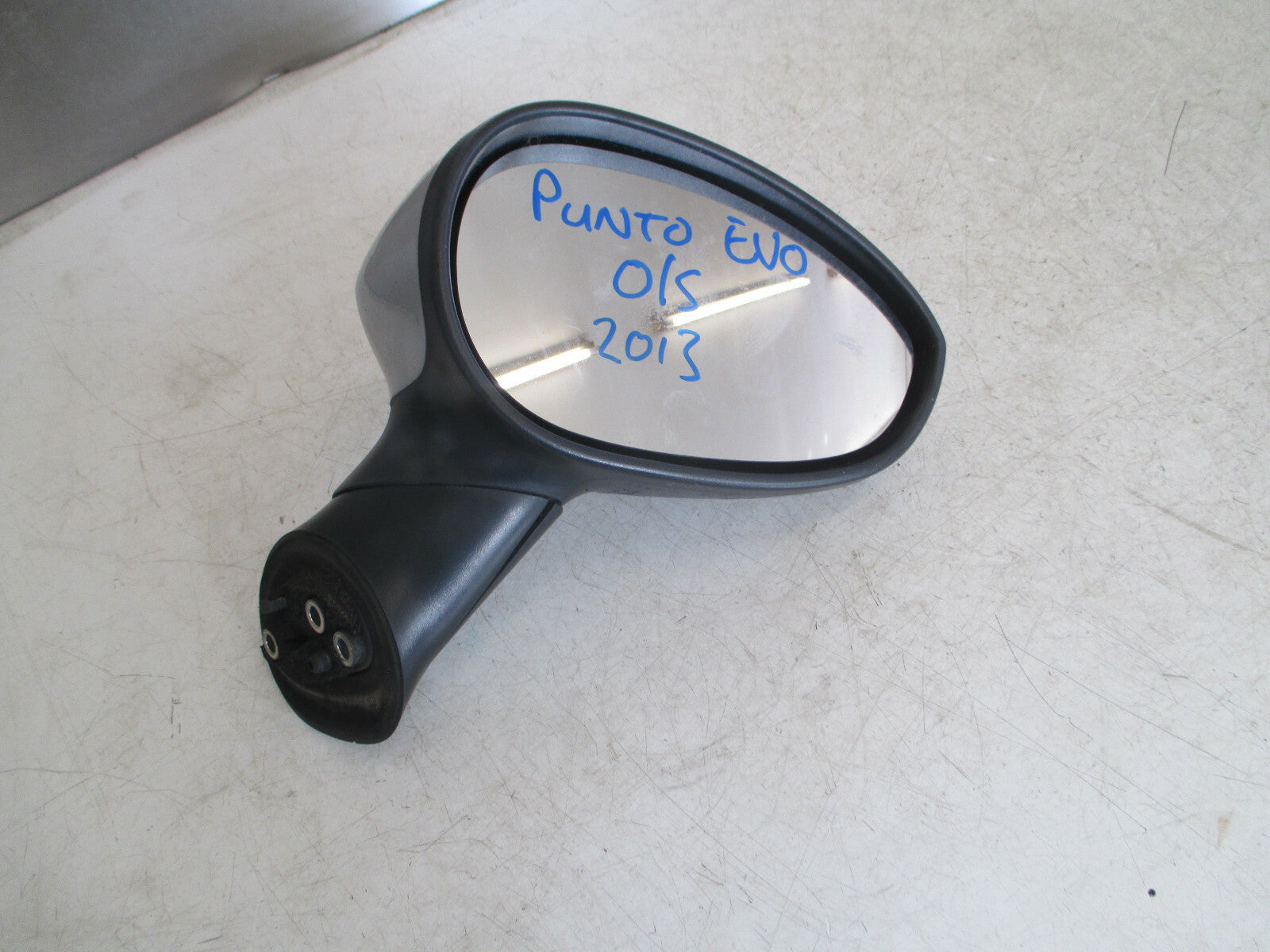 FIAT PUNTO EVO MK3 3 DOOR 2013 DRIVER OFF WING MIRROR SILVER