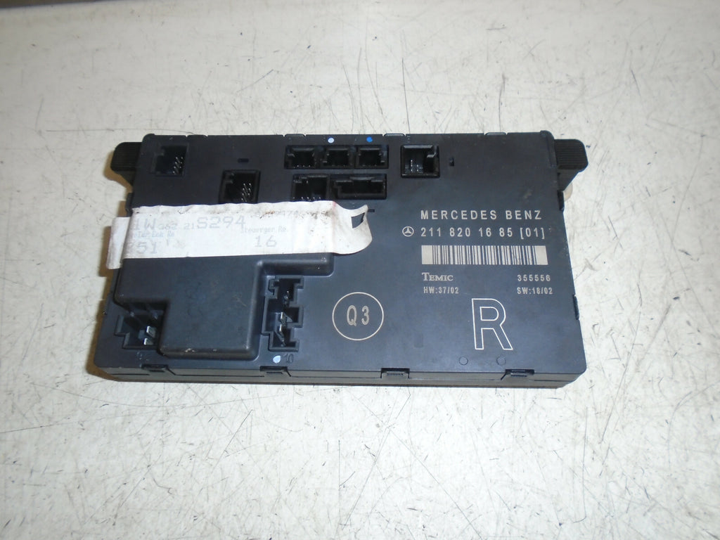 MERCEDES BENZ E CLASS W211 OSF DRIVER SIDE FRONT DOOR CONTROL MODULE 2118201685
