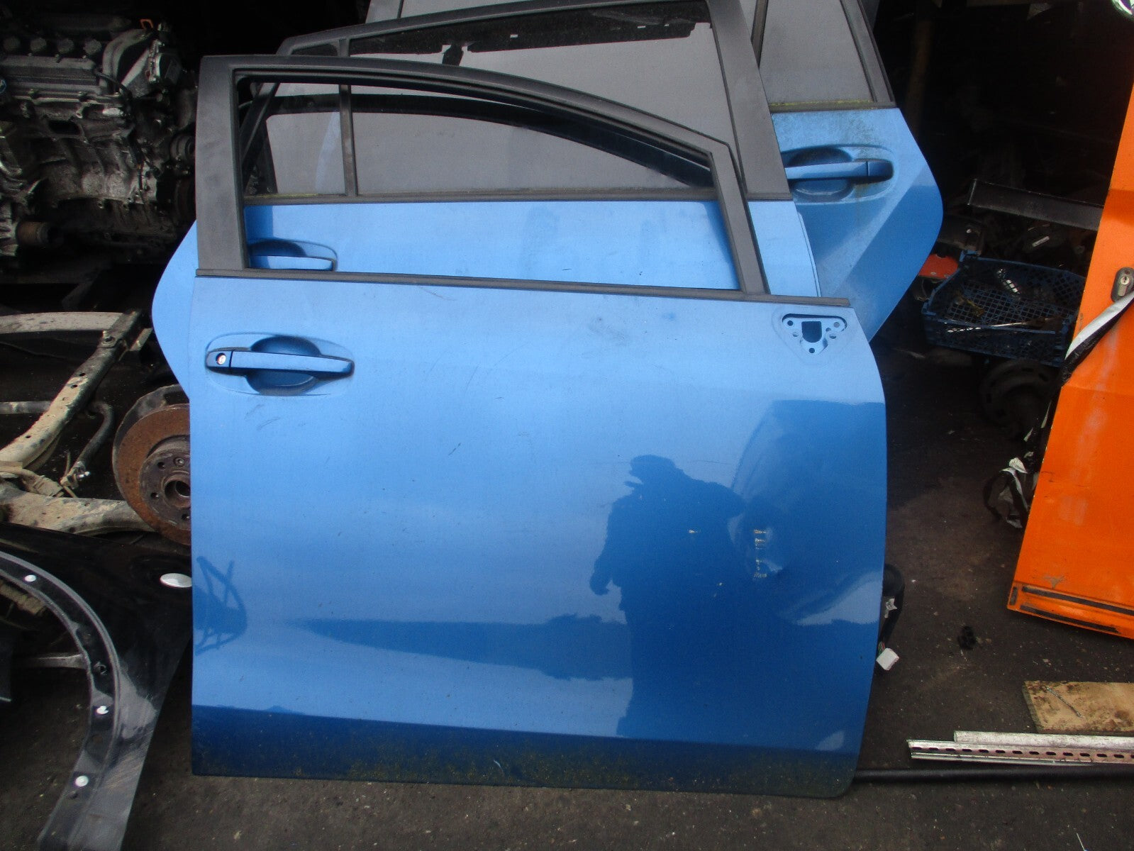 TOYOTA VERSO 2013 OSF DRIVER SIDE FRONT BARE DOOR BLUE