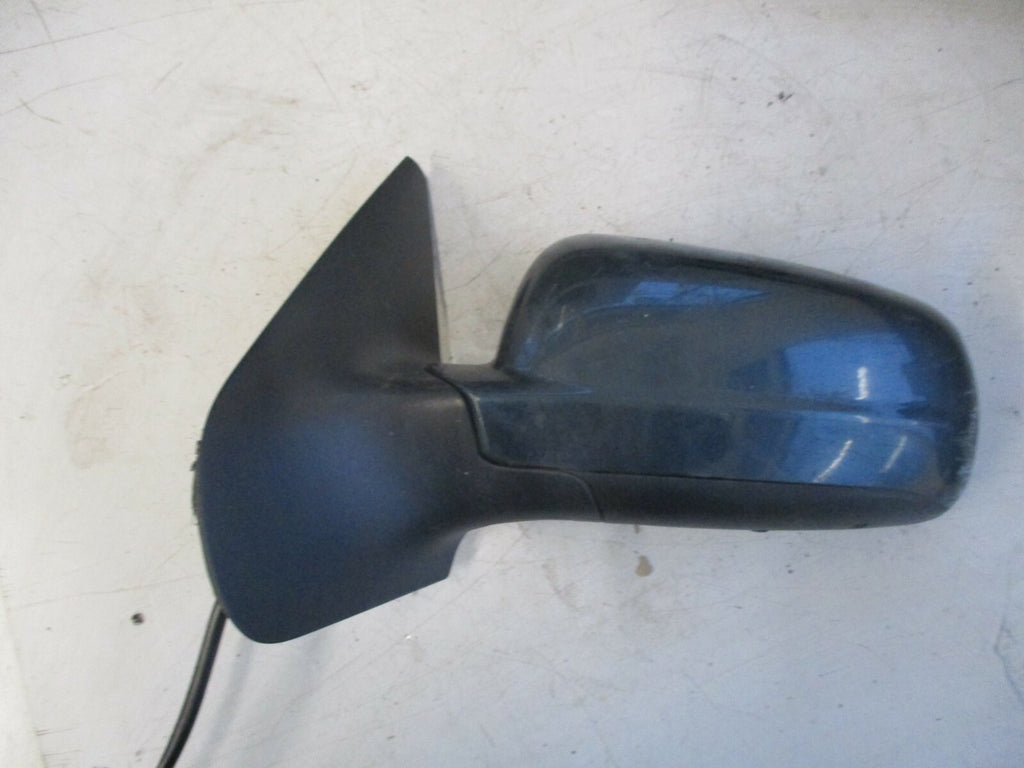 VW VOLKSWAGEN PASSAT B5 2002 NS PASSENGER SIDE DOOR WING MIRROR GREEN ELECTRIC