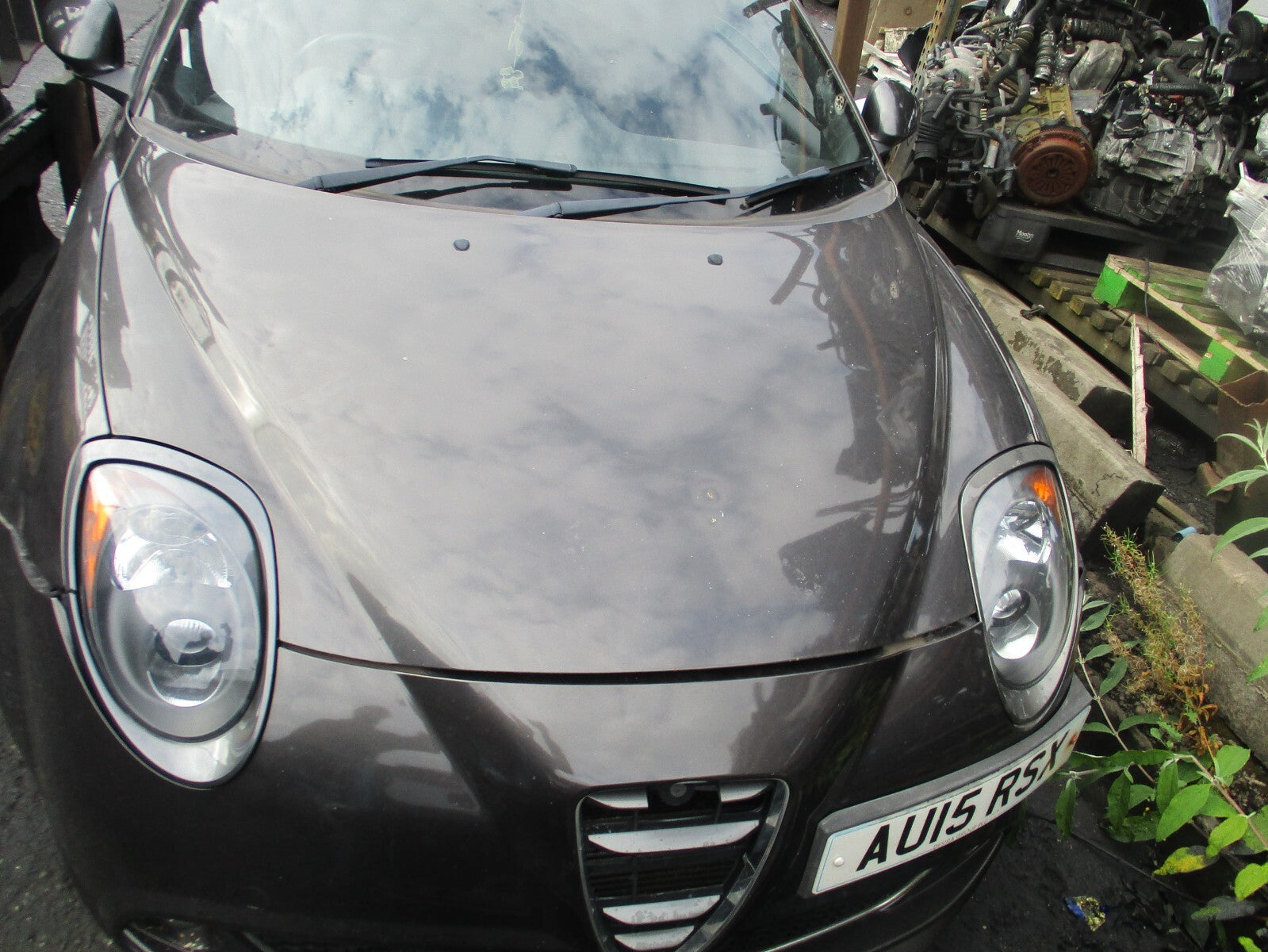 2015 ALFA ROMEO MITO FRONT BONNET HOOD PANEL GREY