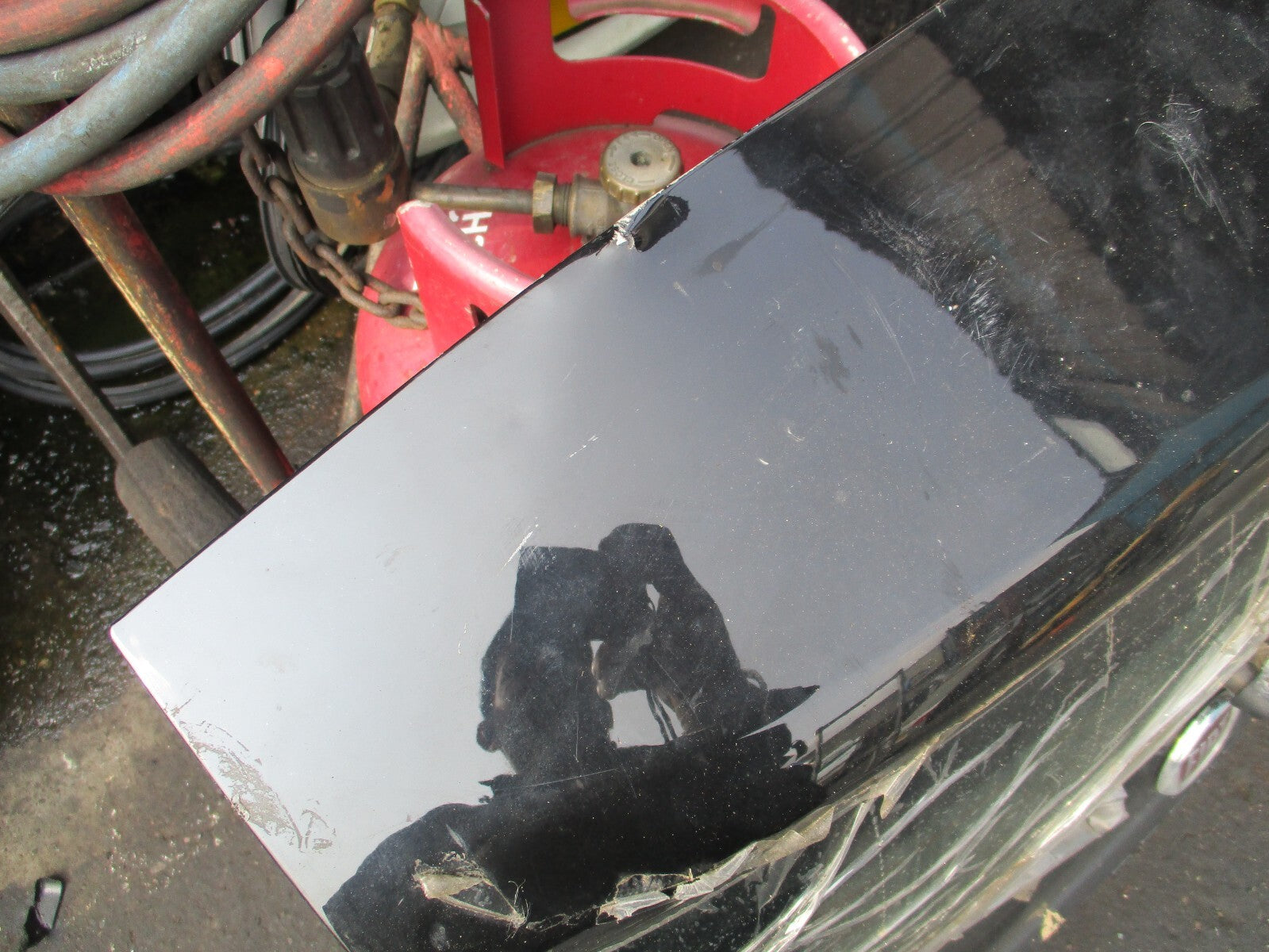 FIAT PANDA 2018 MK3 REAR TAILGATE BOOTLID BLACK DENTED