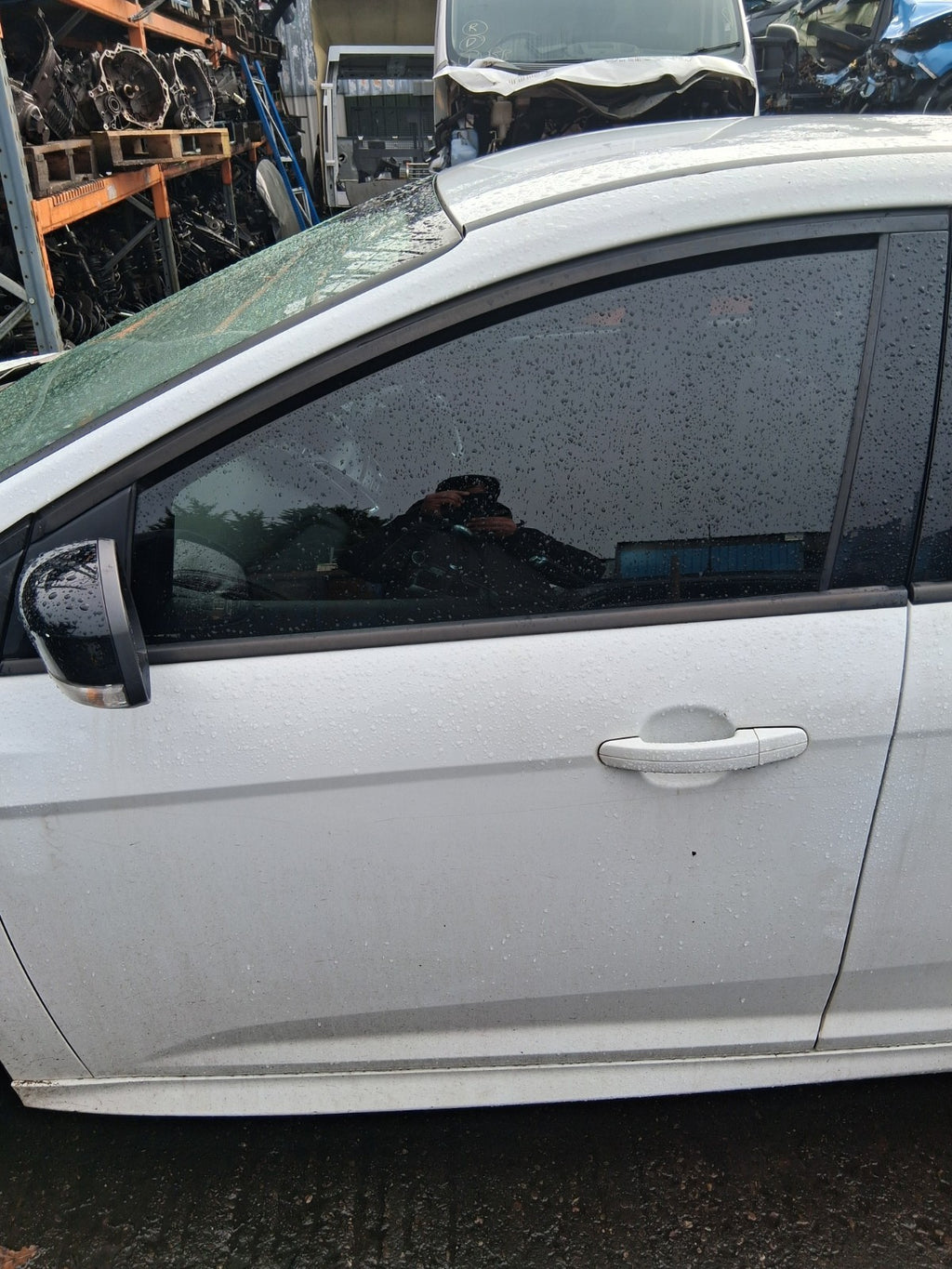 2017 FORD FOCUS MK3 ST LINE NSF PASSENGER SIDE FRONT LEFT BARE DOOR WHITE 5F