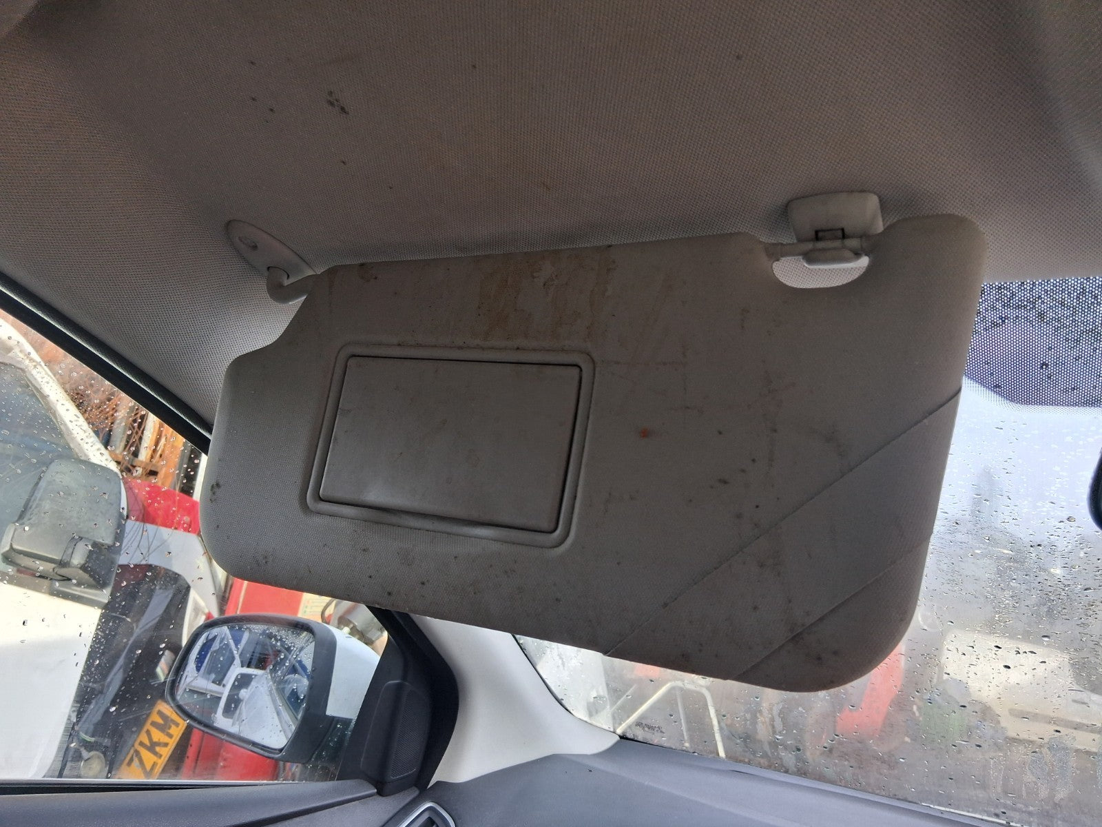 2013 FORD FOCUS MK3 HATCHBACK NSF PASSENGER SIDE FRONT LEFT SUN VISOR SHADE