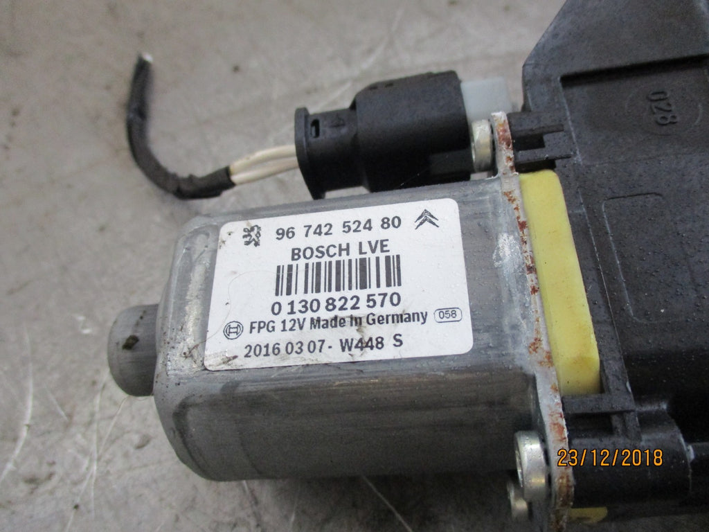 CITROEN C4 CACTUS 2016 OSF DRIVER SIDE FRONT WINDOW REGULATOR 9674252480