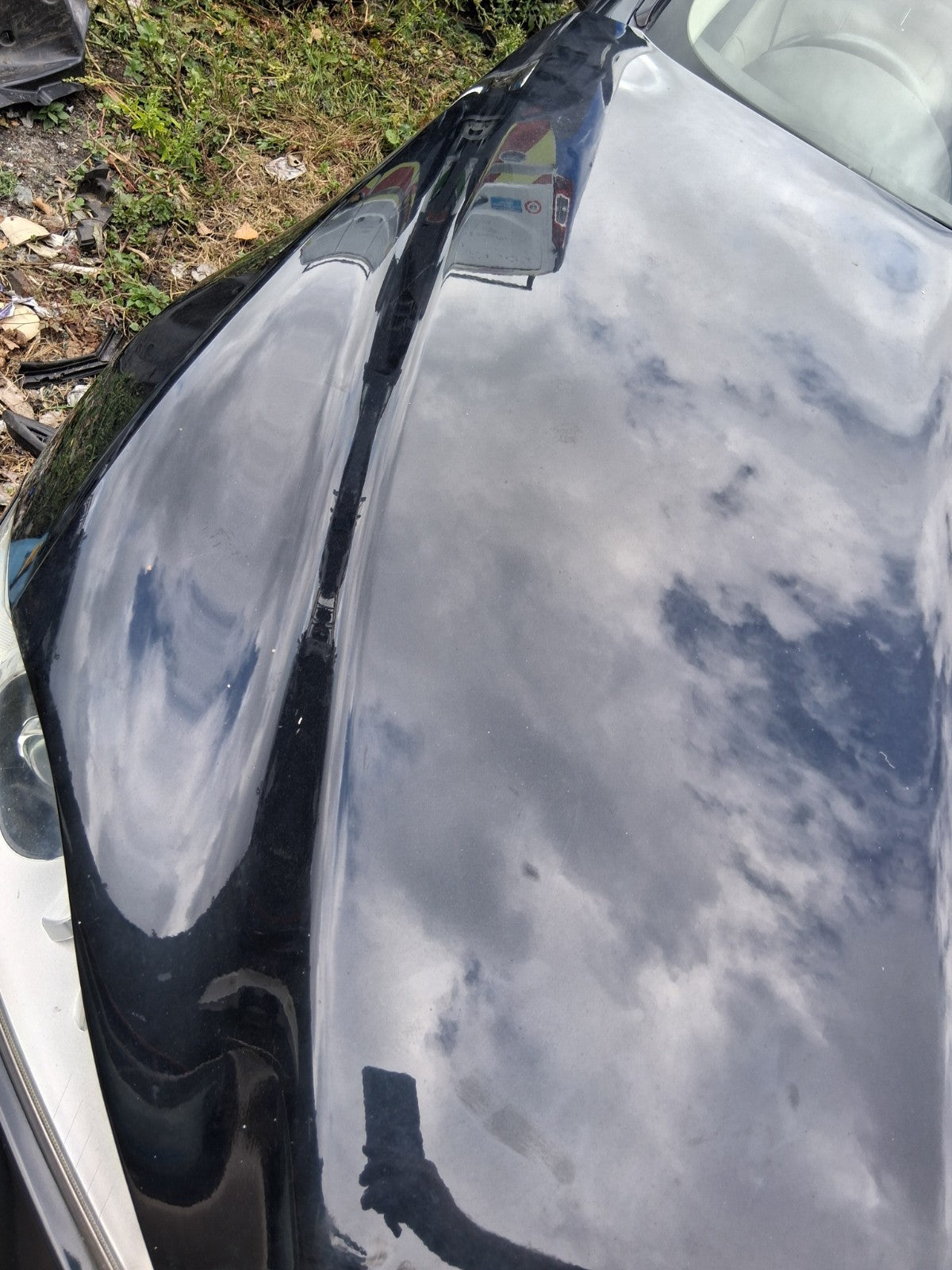 2012 JAGUAR XJ X351 FRONT BONNET HOOD PANEL BLACK MIDNIGHT BLACK MET PEF