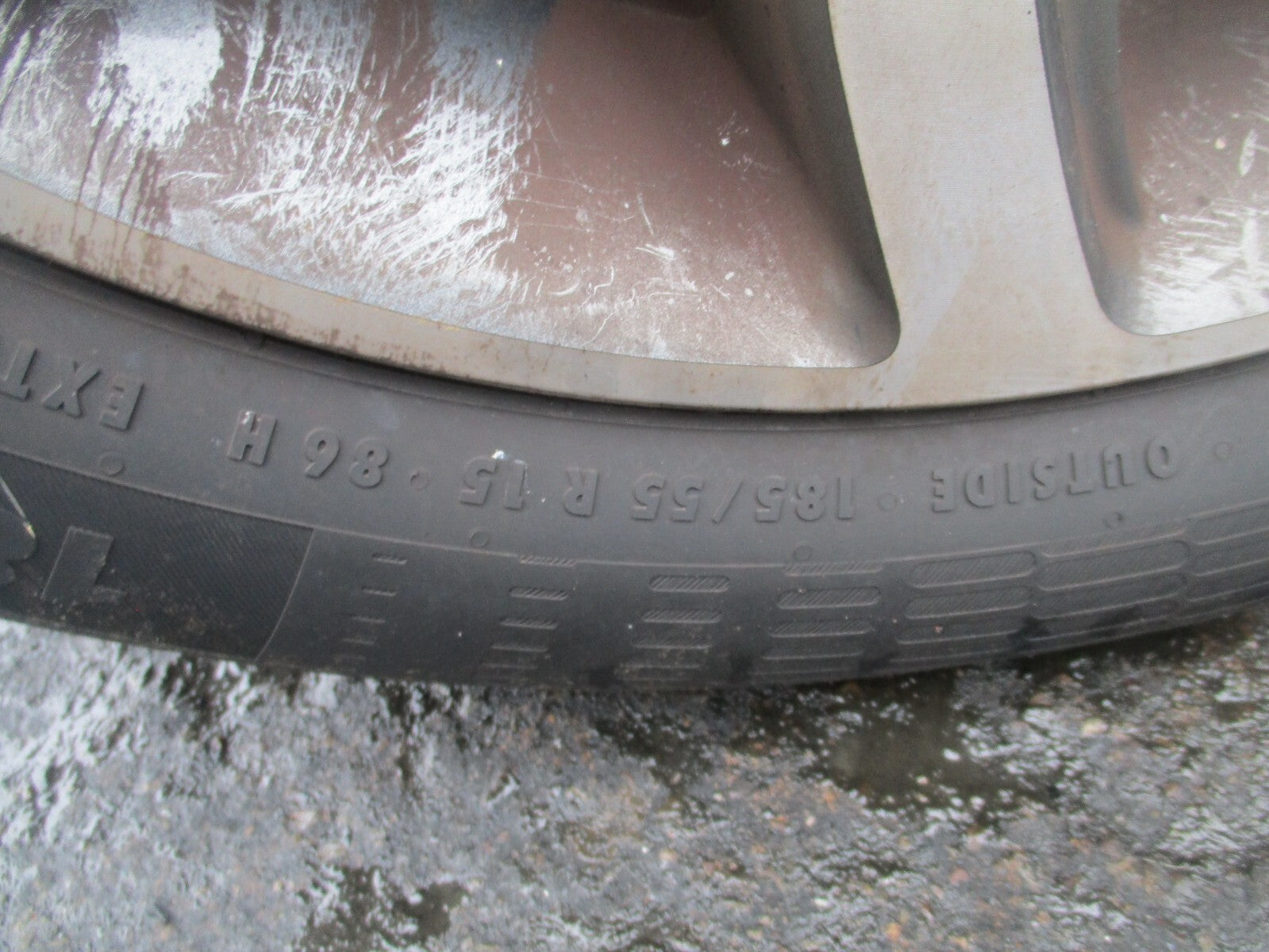 2023 KIA PICANTO MK3 15 INCH ALLOY WHEEL WITH TYRE 185/55R15 REF 1
