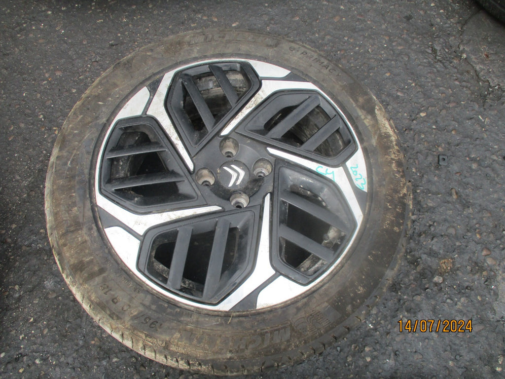 CITROEN C4 MK3 2023 18 INCH ALLOY WHEEL WITH TYRE 195/60R18