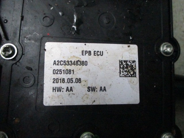 2016 CITROEN DS4 1.6 DIESEL ELECTRIC HANDBRAKE MOTOR ECU A2C53348380