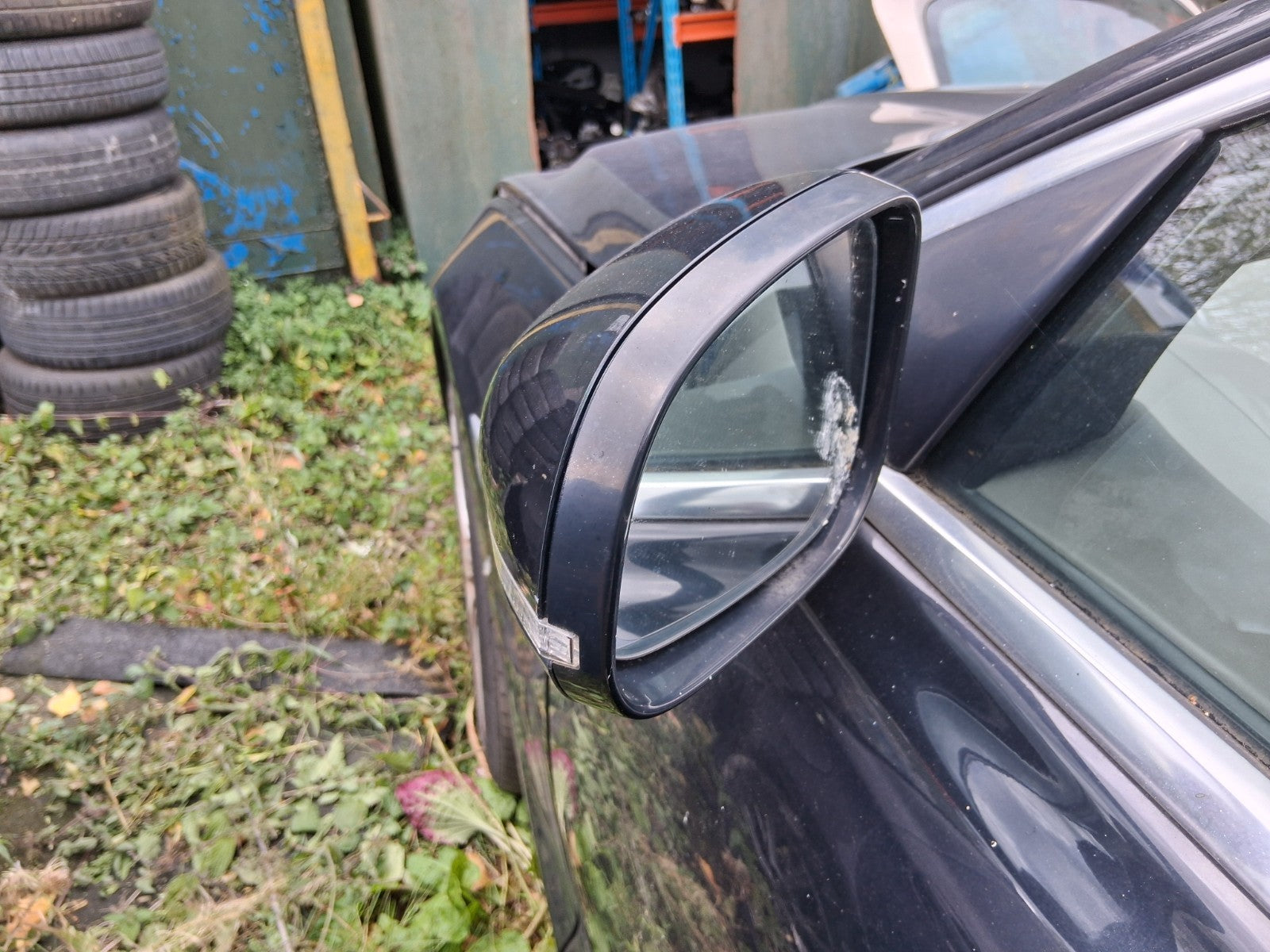 2012 JAGUAR XJ X351 NSF PASSENGER SIDE FRONT LEFT ELECTRIC WING MIRROR BLACK