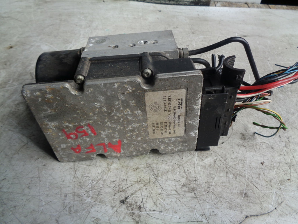 ALFA ROMEO 159 2005 ABS PUMP AND CONTROLLER MODULE 15314102E