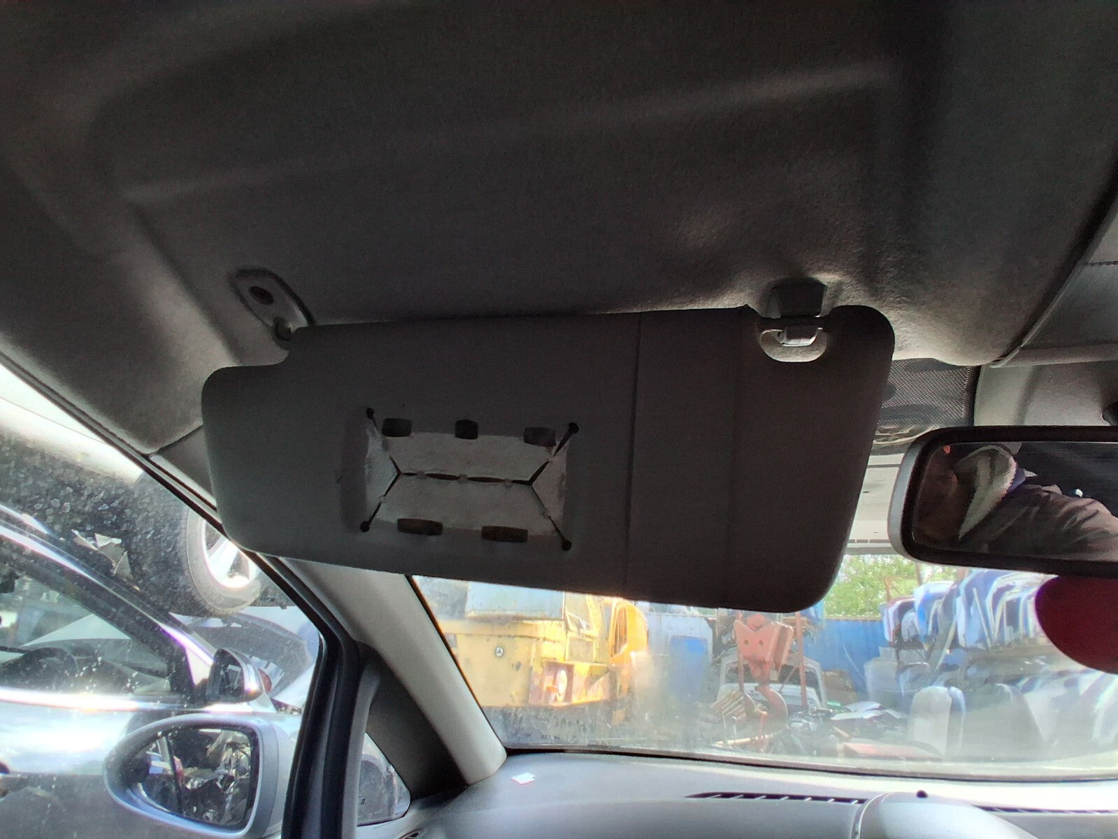 2009 VAUXHALL CORSA D NSF PASSENGER SIDE FRONT LEFT SUNVISOR