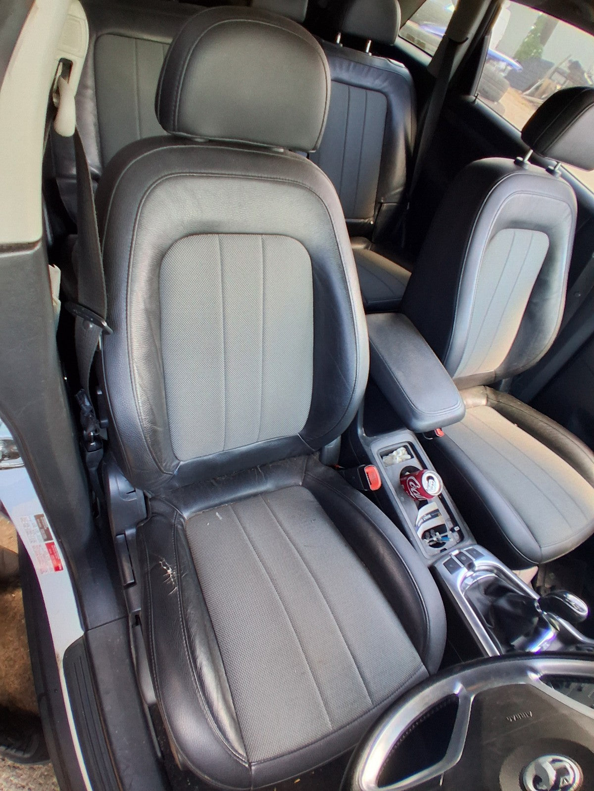 2015 VAUXHALL ANTARA MK1 OSF DRIVER SIDE FRONT COMPLETE SEAT HALF LEATHER
