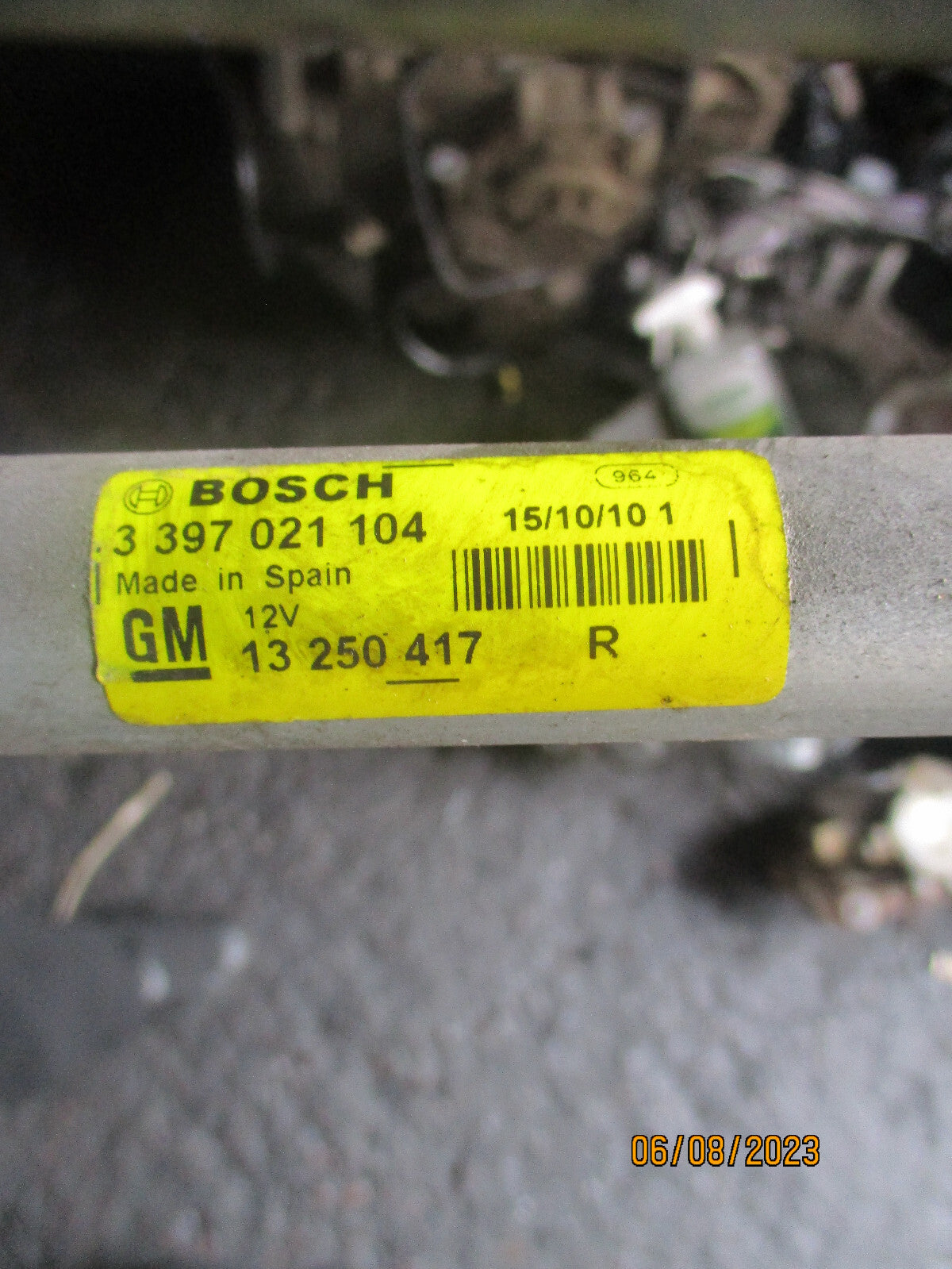 VAUXHALL MERIVA 2014 FRONT WINDOW WIPER MOTOR & LINKAGE 3397021104