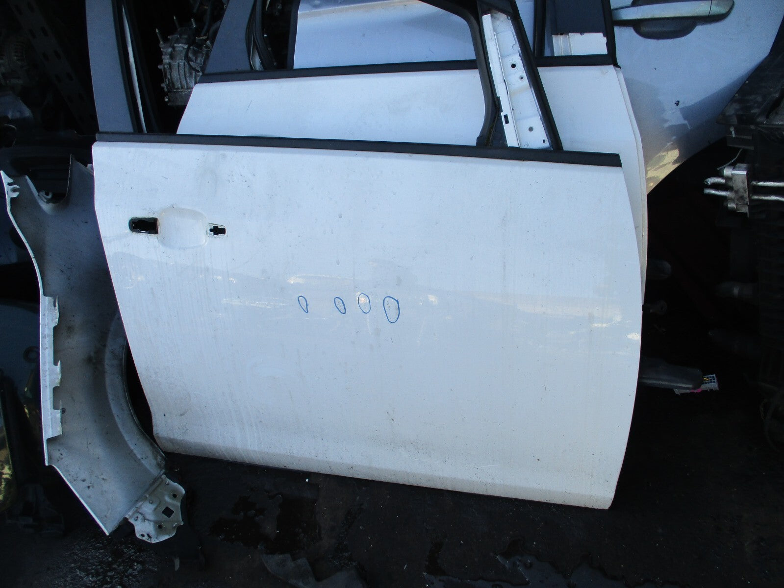 2010 VAUXHALL ASTRA J MK6 OSF DRIVER SIDE FRONT BARE DOOR SUMMIT WHITE ZGAZ