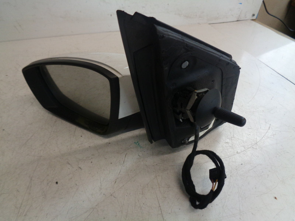 VW VOLKSWAGEN POLO 6R 2014 NS PASSENGER SIDE WING MIRROR WHITE 6R2857501BD