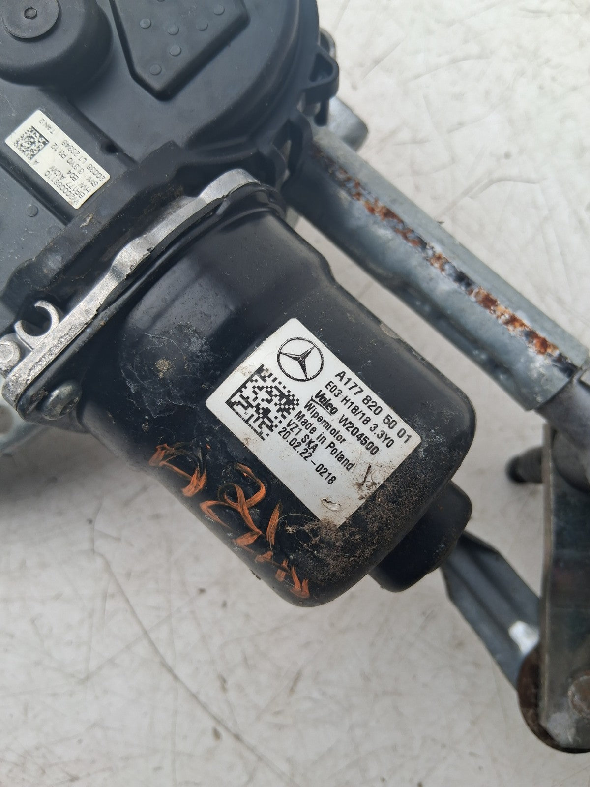 2021 MERCEDES A CLASS WINDSCREEN WIPER MOTOR AND LINKAGE A1778205001