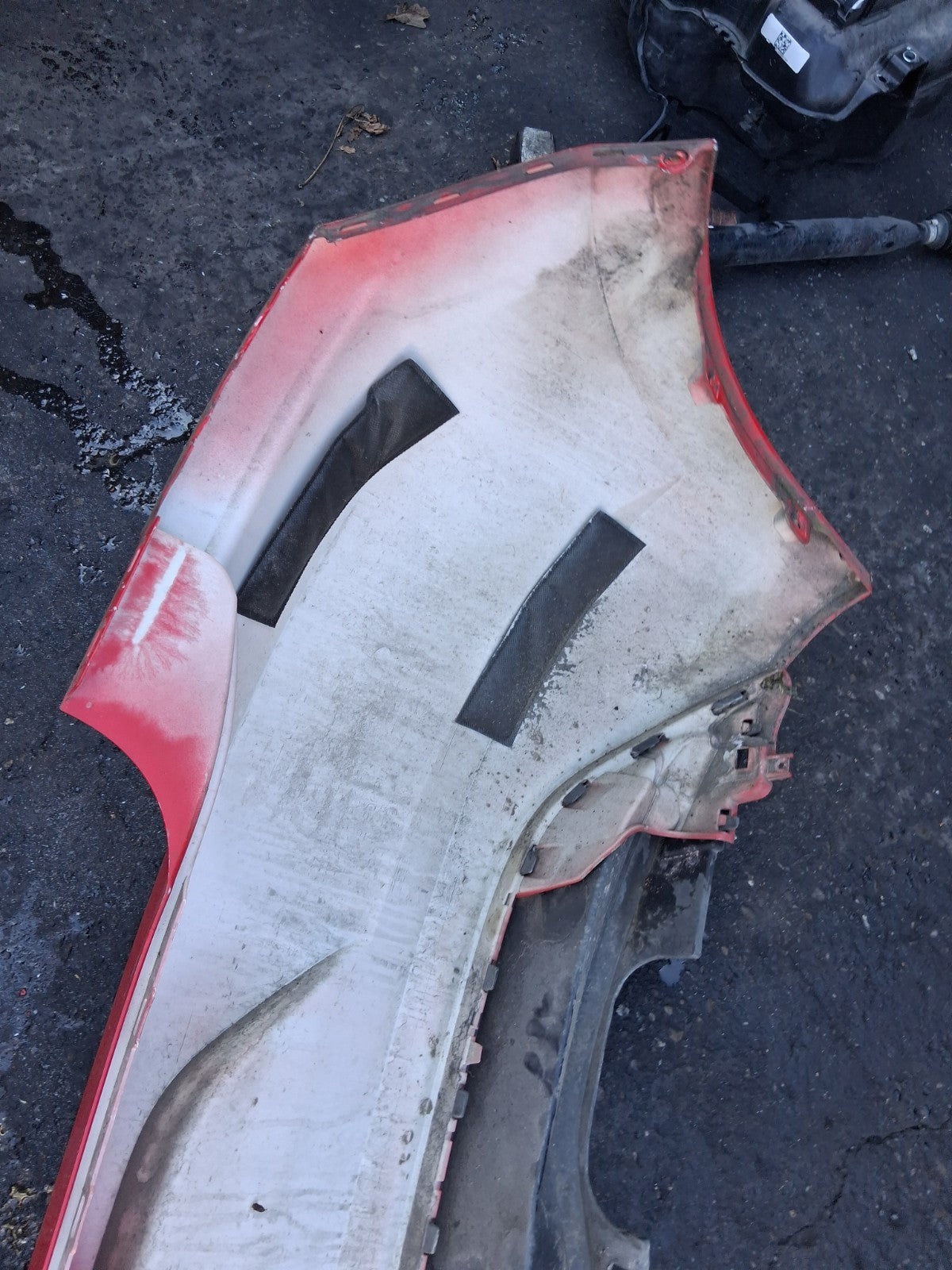 VW VOLKSWAGEN POLO 2019 MK6 REAR COMPLETE BUMPER RED