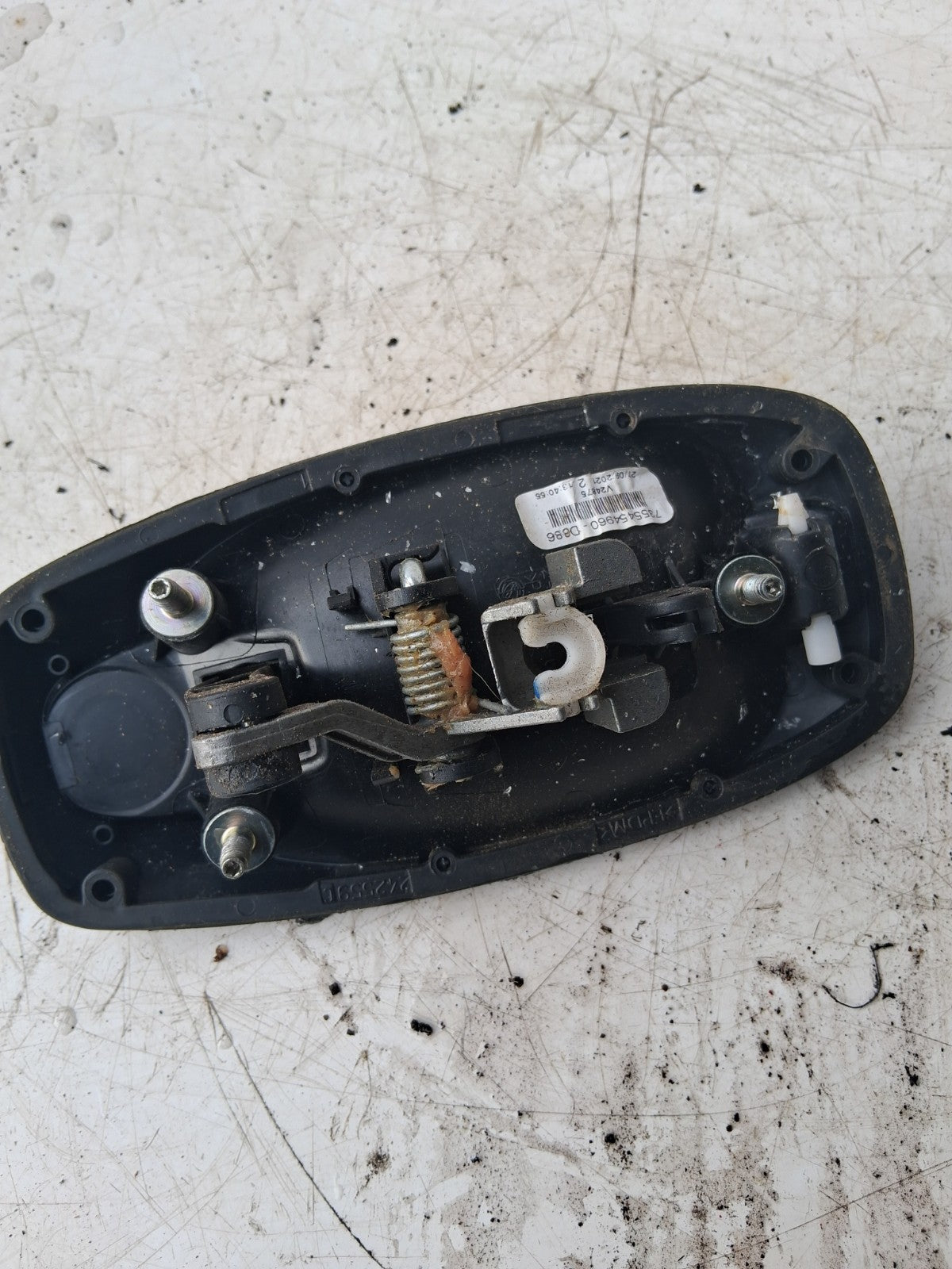 2024 VAUXHALL COMBO D OSF OFF DRIVER RIGHT SIDE EXTERIOR DOOR HANDLE 7355454960