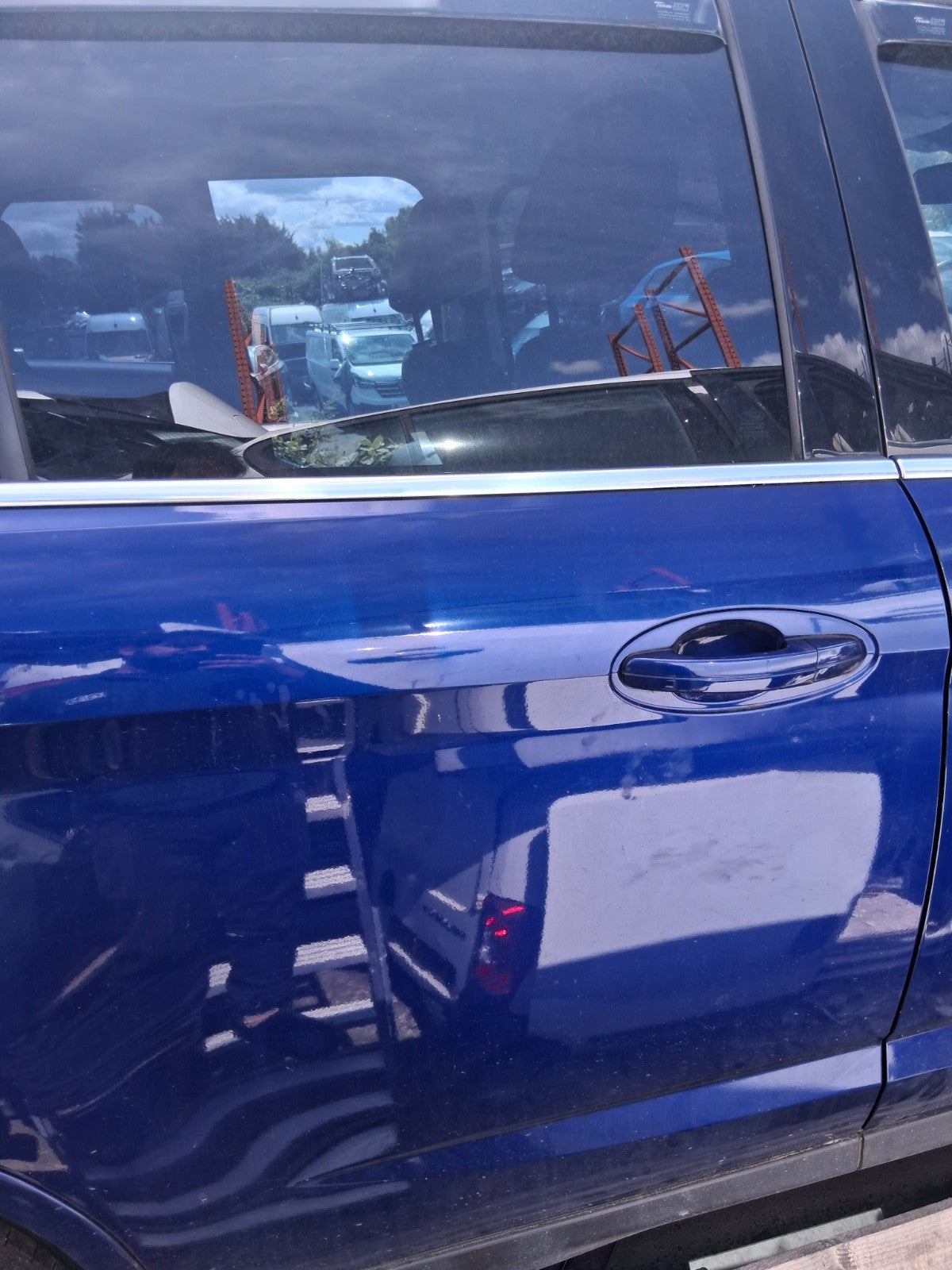 2015 FORD GRAND C MAX MK2 OSR DRIVER SIDE REAR BARE SLIDING DOOR IMPACT BLUE HE
