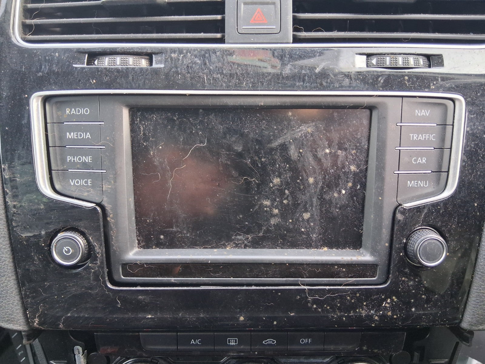 2016 VOLKSWAGEN GOLF MK7 RADIO STEREO SAT NAV DISPLAY SCREEN HEAD UNIT