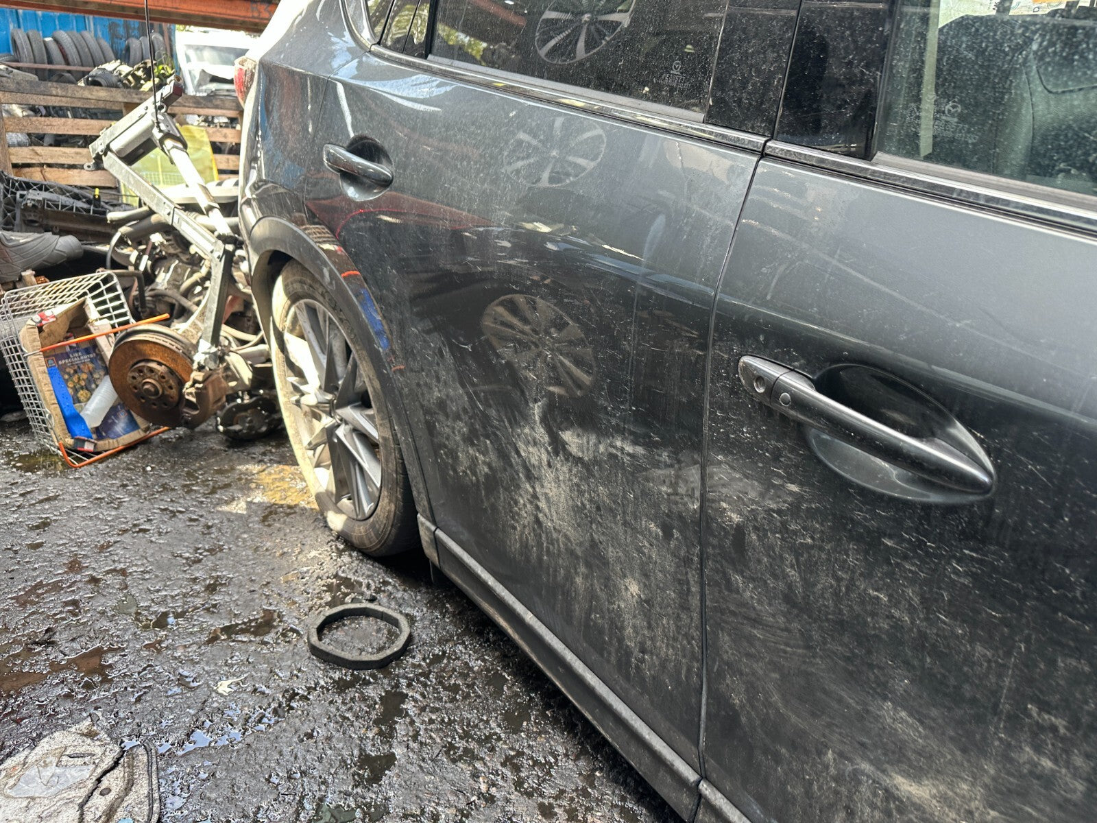 2021 MAZDA CX5 CX-5 MK2 OSR DRIVER SIDE REAR DOOR BARE GREY 46G