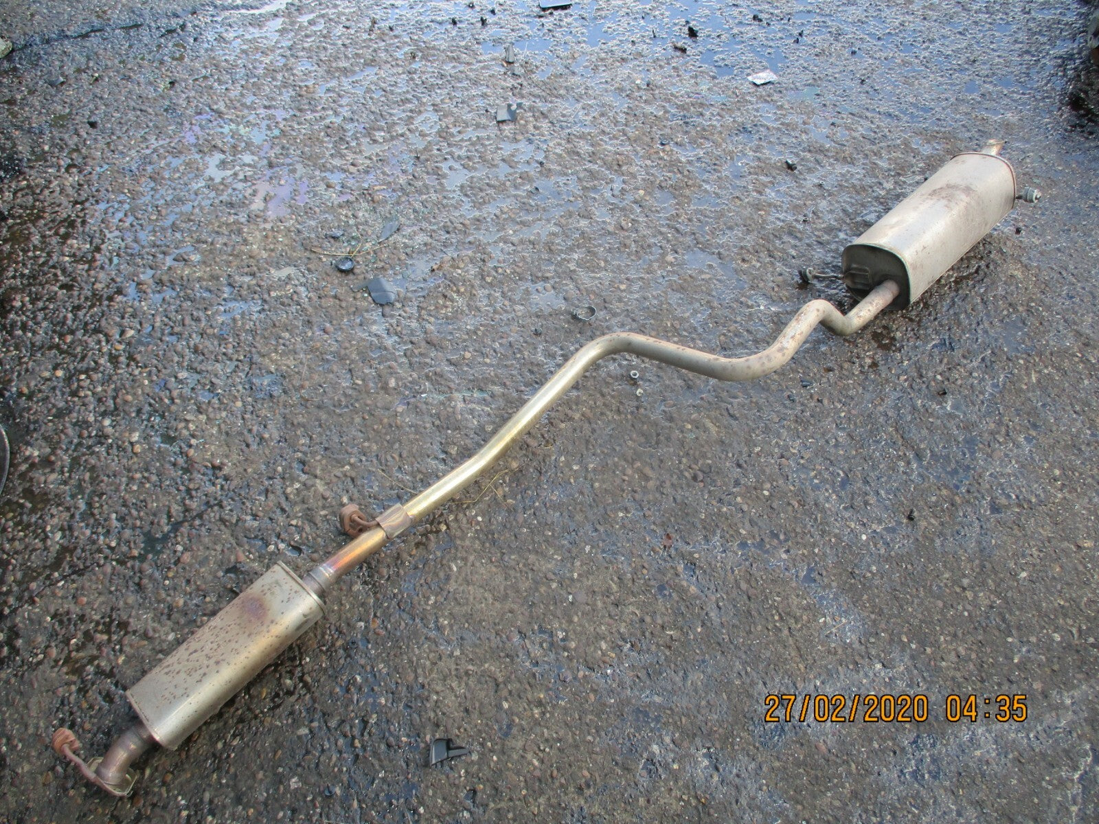 FORD B MAX 2017 1.6 PETROL COMPLETE MIDDLE BACK EXHAUST SYSTEM PIPE BOX MUFFLER