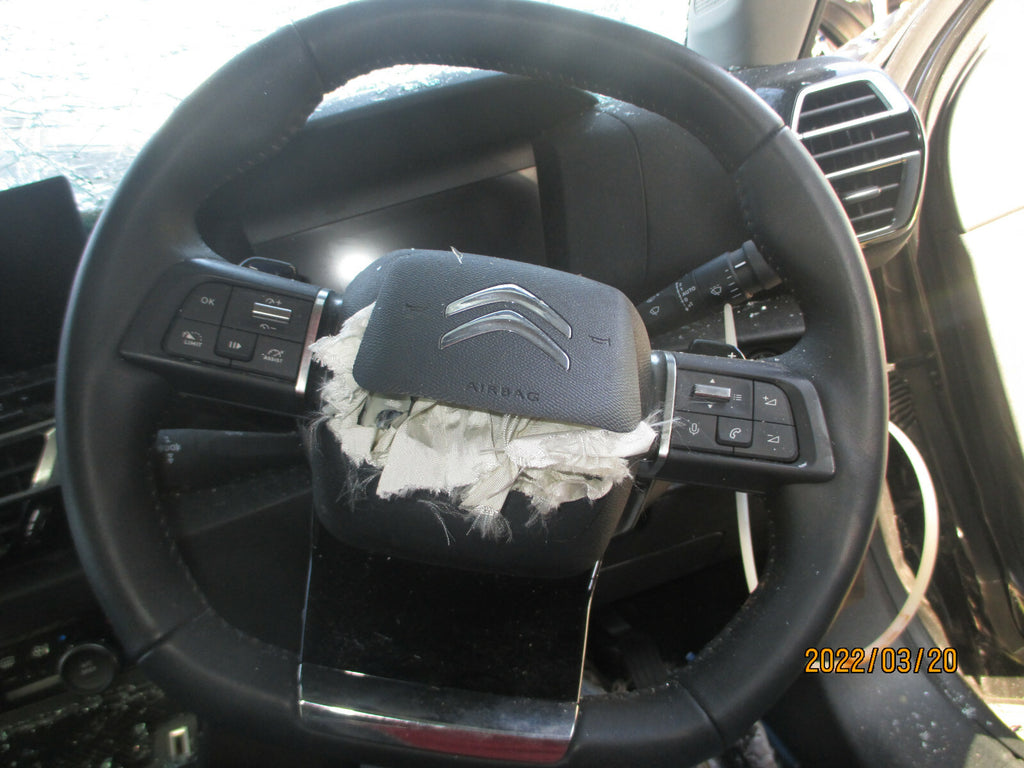 CITROEN C4 MK3 2021 3 SPOKE MULTIFUNCTION LEATHER STEERING WHEEL