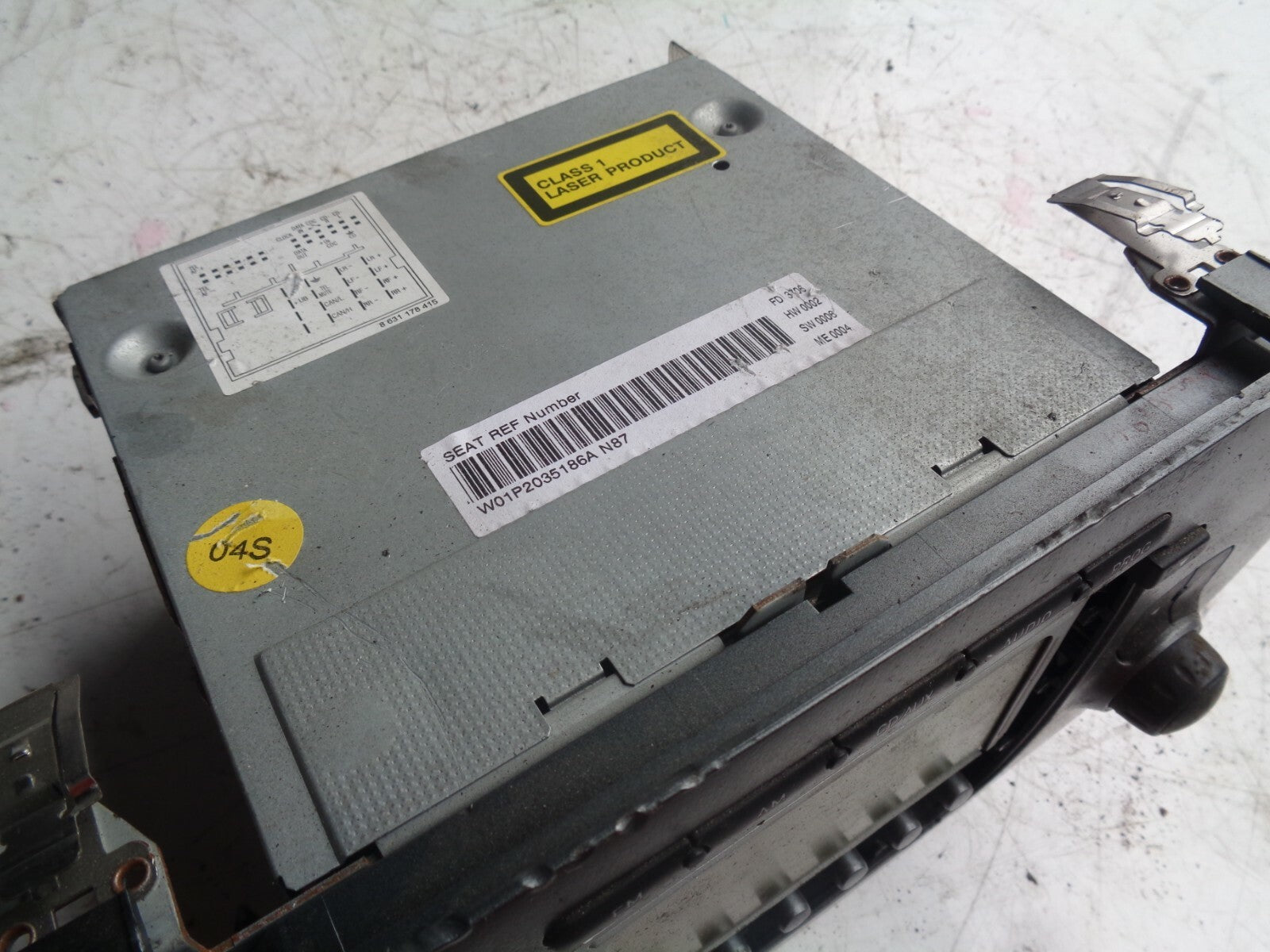 SEAT LEON MK2 2007 1.9 DIESEL STEREO RADIA HEAD UNIT w01p2035186a n87
