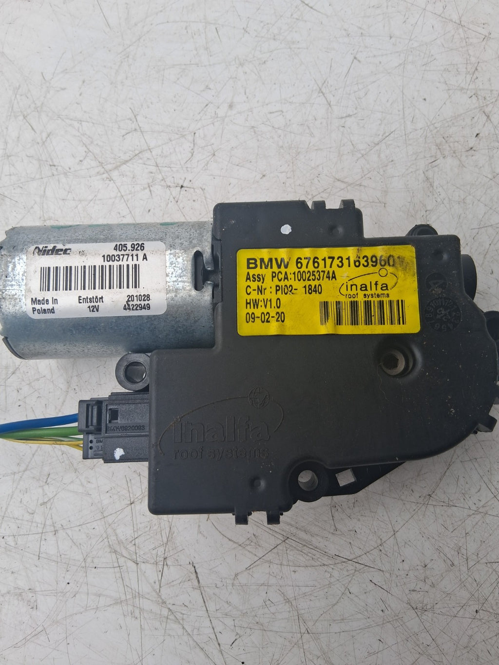 MINI CLUBMAN 2020 09 PANORAMIC SUNROOF MOTOR 6761731639601