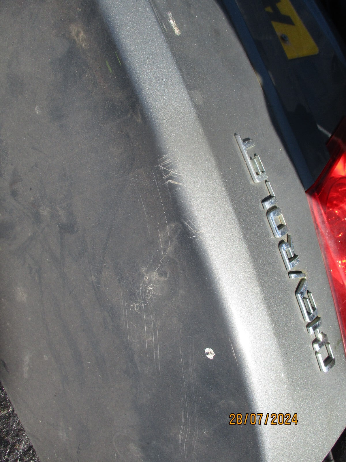 CHEVROLET CRUZE 2009 REAR COMPLETE TAILGATE BOOTLID GREY