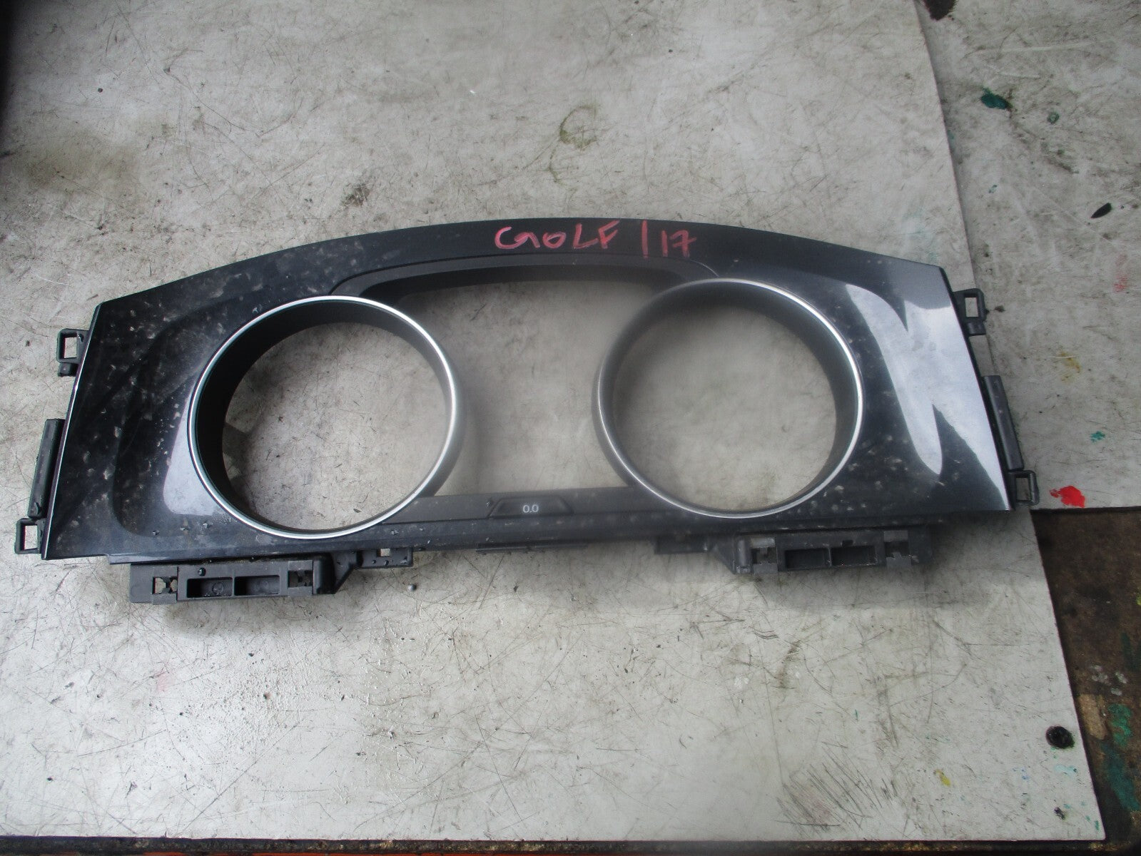 2017 VOLKSWAGEN GOLF SPEEDOMETER INSTRUMENT CLUSTER SURROUND TRIM 15G0919069
